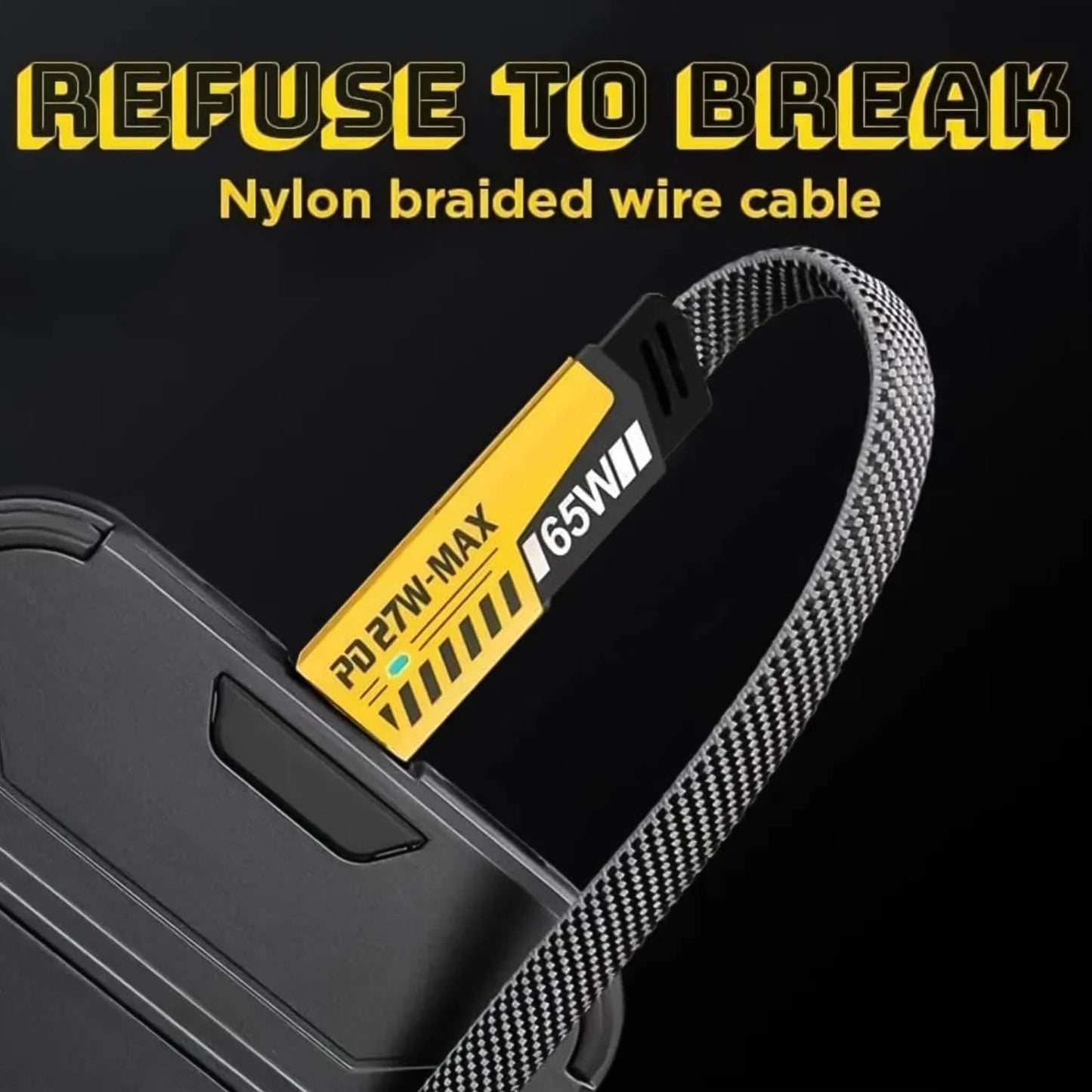 4 in 1 Charging Cable 65W Cable (1 Pc / 1 Mtr.) Your Brand