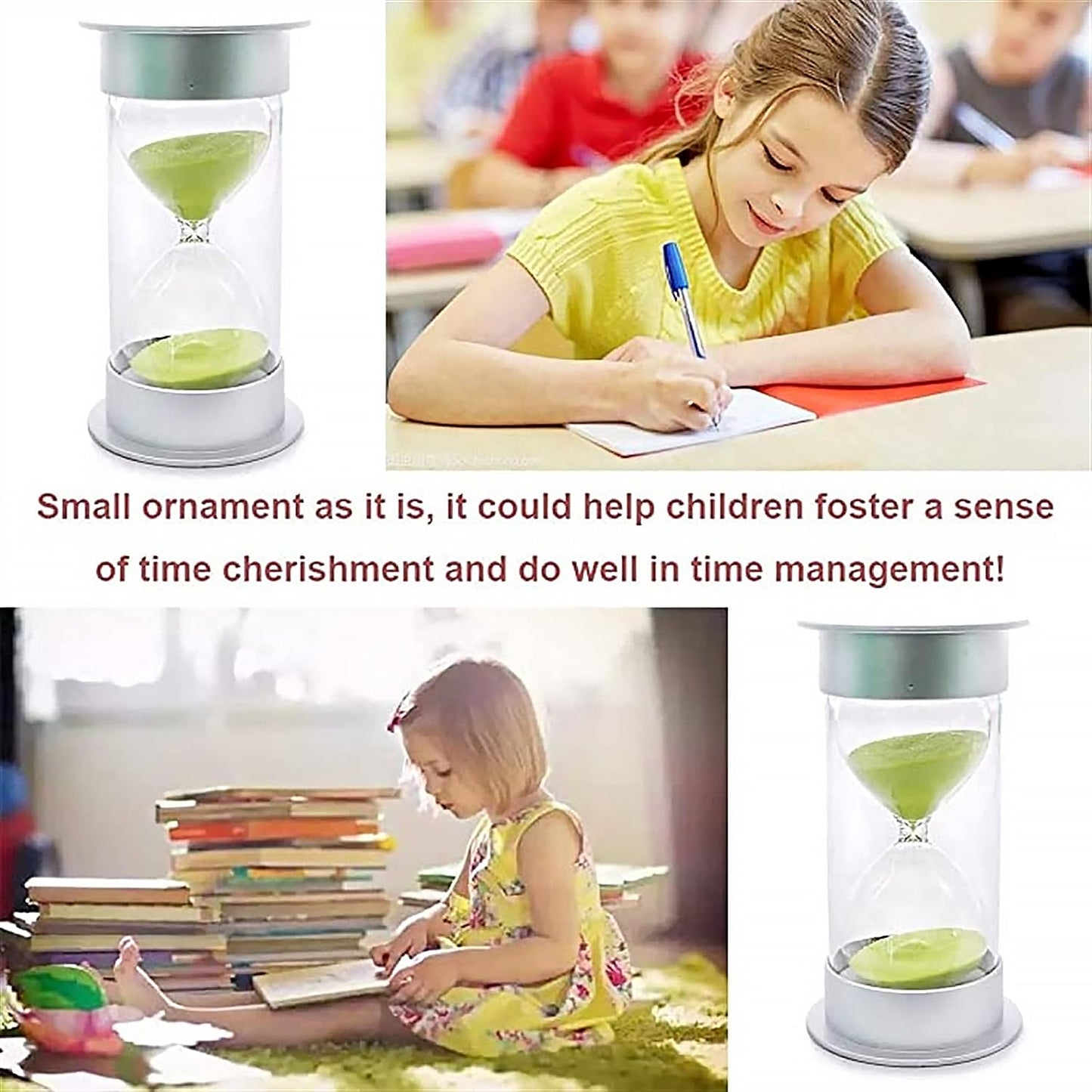 45-Minute Green Sand Timer – Hourglass Time Management Tool for Classroom & Games (Color : Green) Your Brand