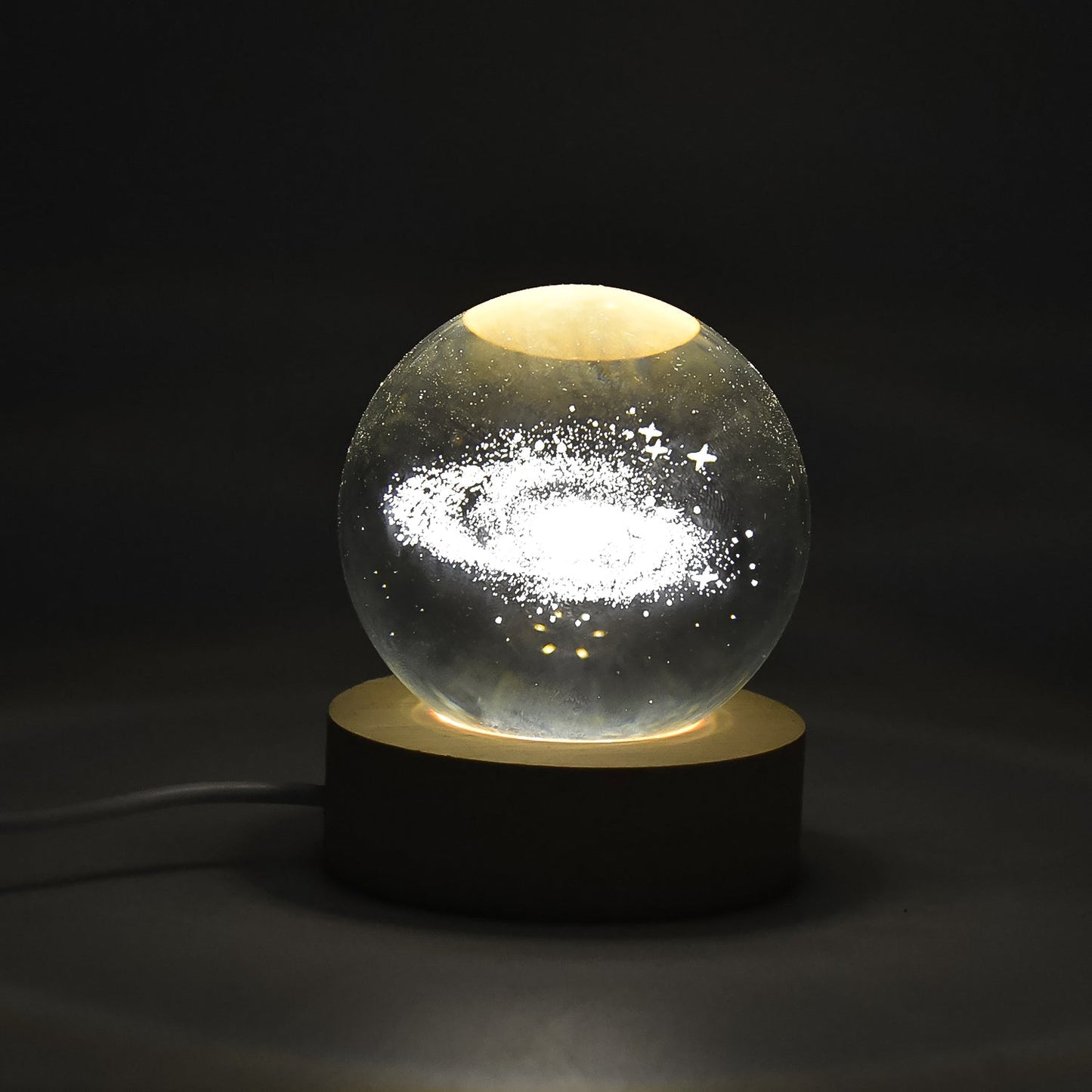 3D Crystal Ball lamps With Base (1 Pc) Your Brand