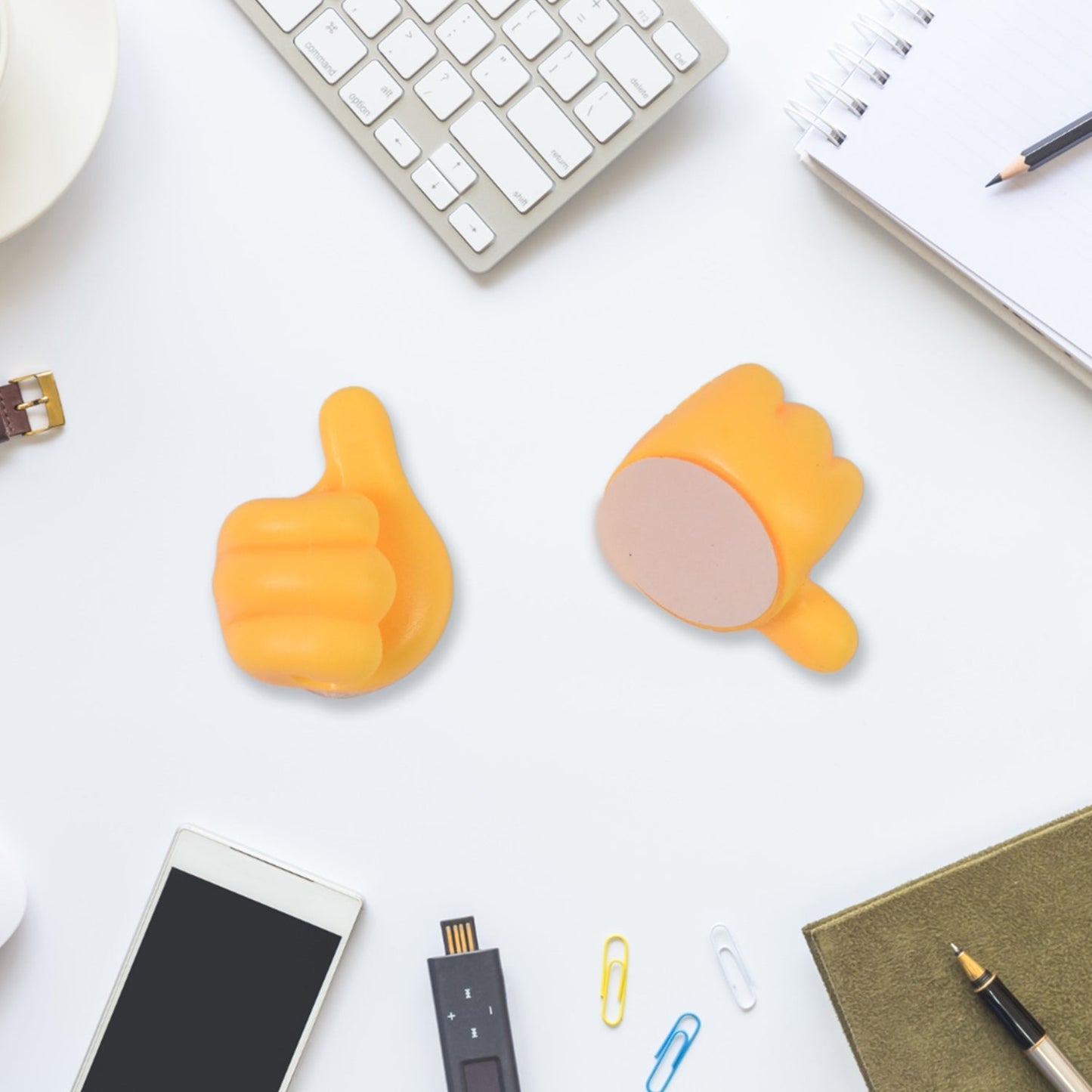 Self Adhesive Hooks for Cable Clips, Desktop Cable Organizer (6 Pcs Set / Mix Design) Your Brand