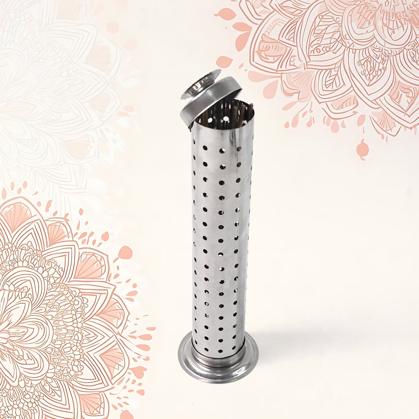 Stainless Steel Agarbatti Stand for Puja (1 Pc) Your Brand