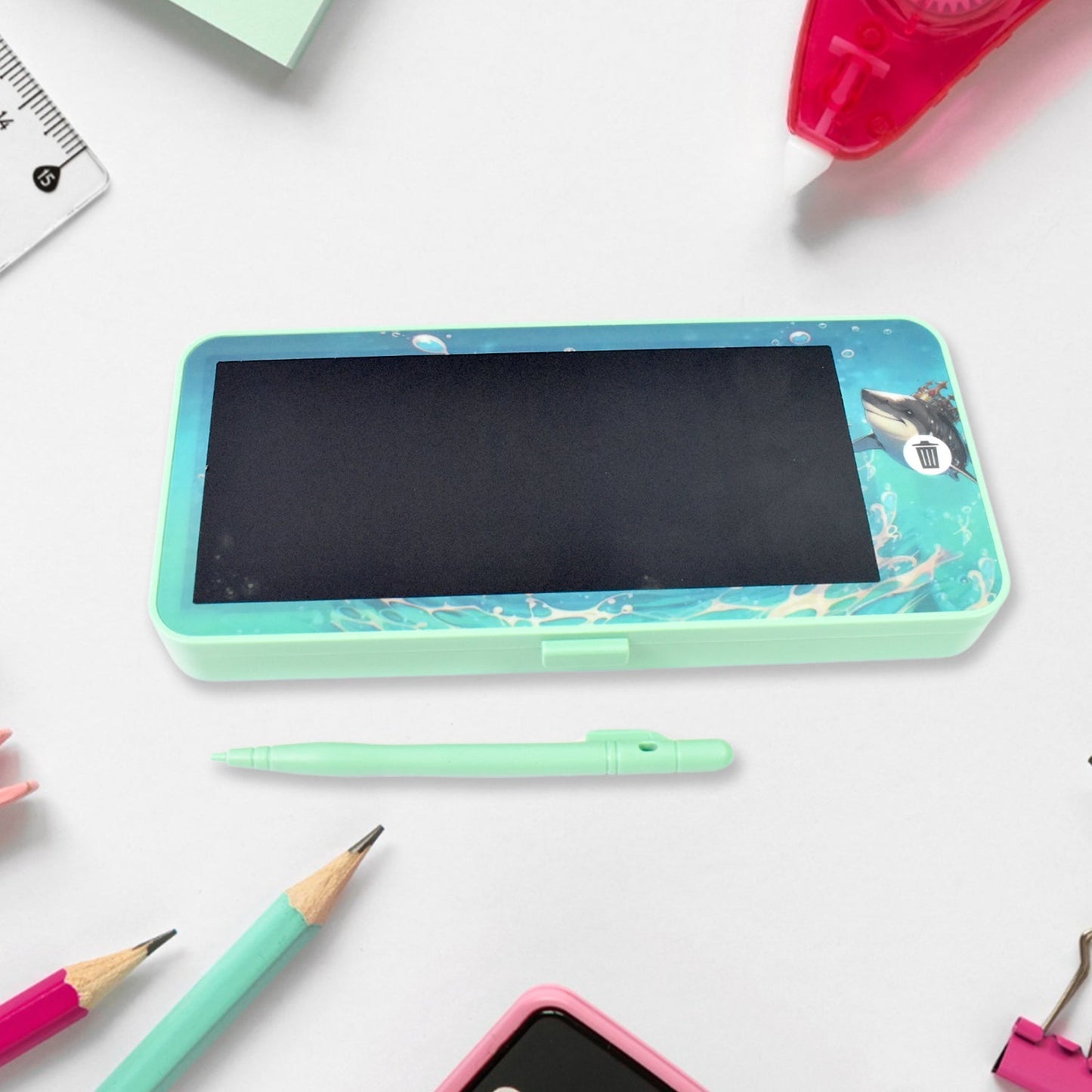 LED Drawing Pen Case writing pad / Compass Blue colour (1 pc) Your Brand