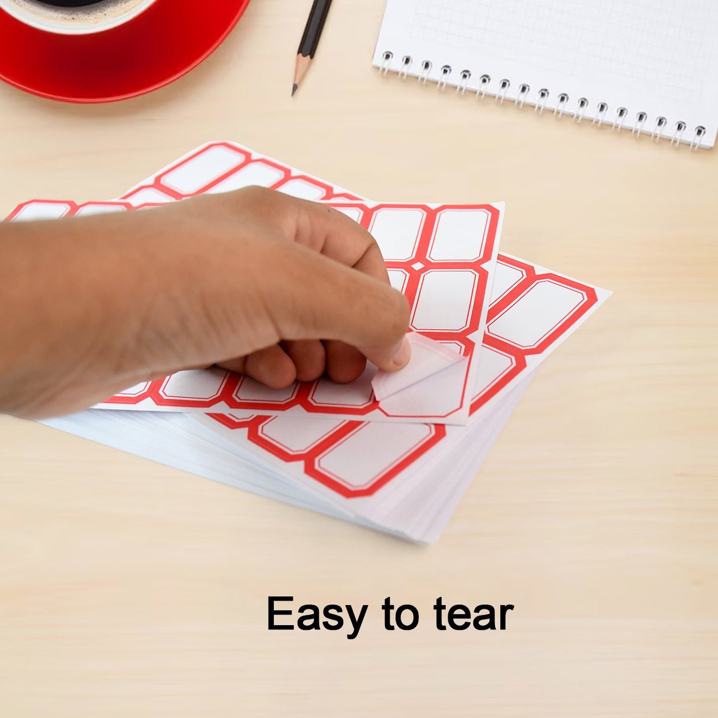 Multipurpose Writable Blank Label Sticker Sheets (50 Sheet) Your Brand