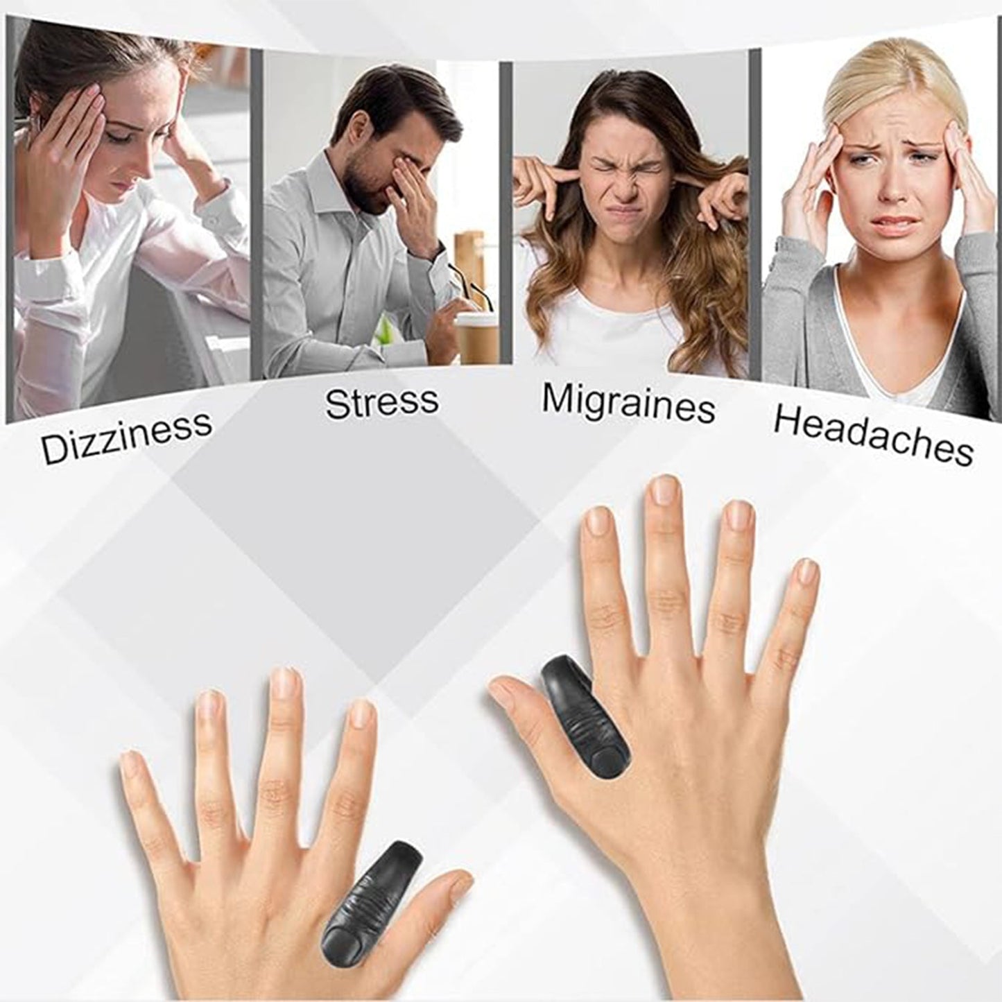 Heavy Duty Plastic Sugar Control LI4 Acupressure Point Clip (1 PC / With Color Box) Your Brand