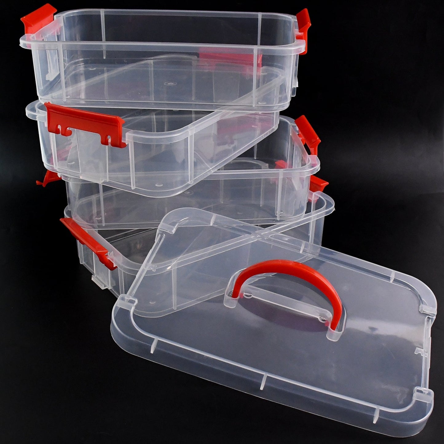 4-Layer Transparent Multipurpose Plastic Storage Box Your Brand