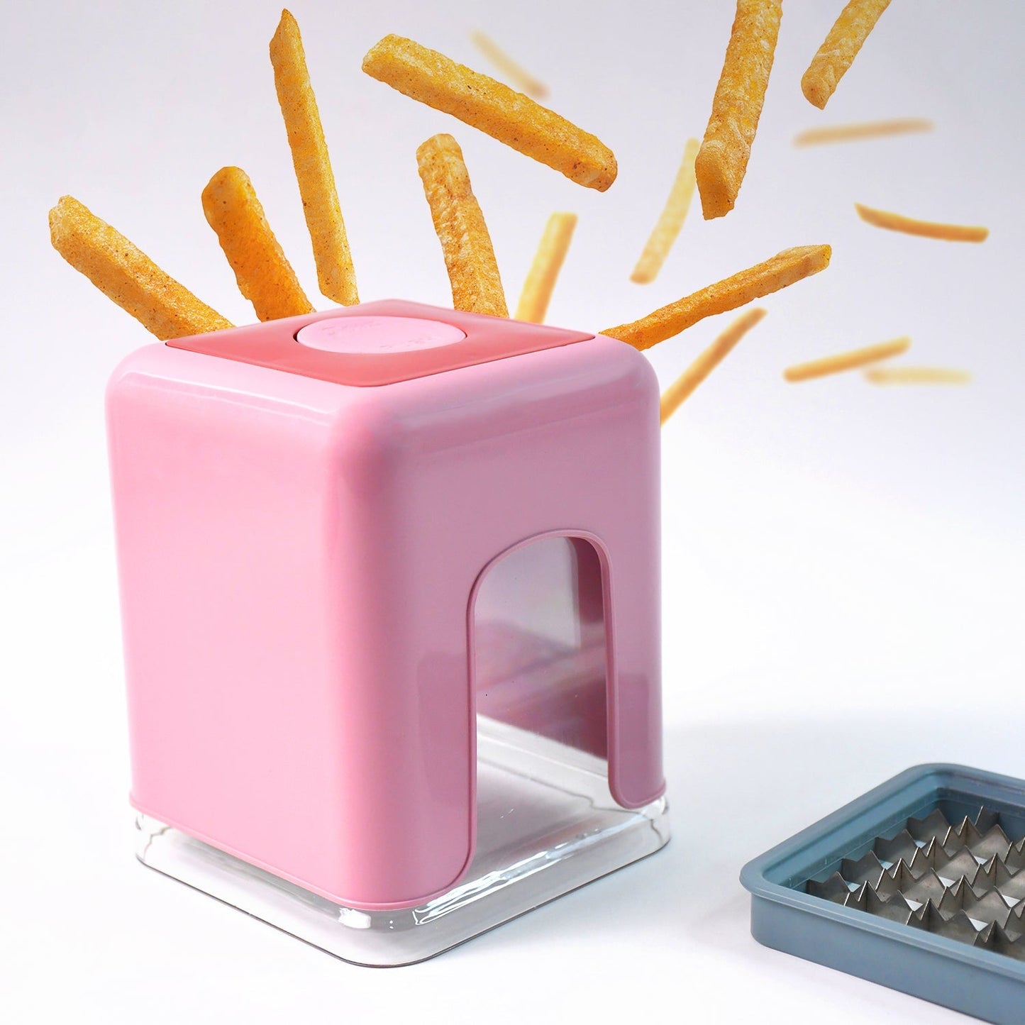 Apex Heavy Duty Potato Chipser & Vegetable Chopper with Dual Blade Set Your Brand