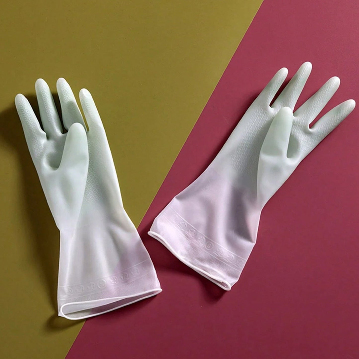 Latex Household Gloves (2 Pair / Mix Color) Your Brand