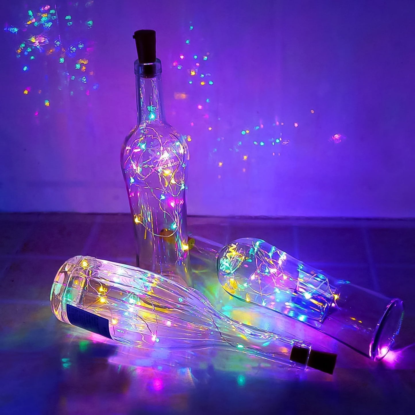 Wine Bottle Cork LED String Light, 2M Cable Multicolor, Battery Operated (1 Pc) Your Brand