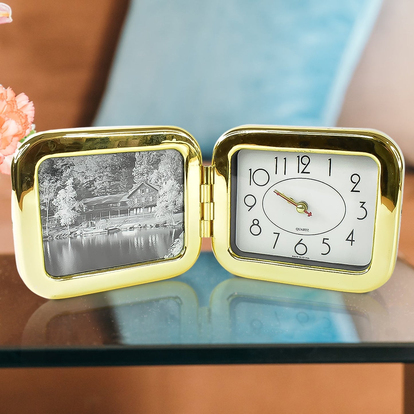 Portable Foldable Desk Clock – Space-Saving and Stylish (1 Pc) Your Brand
