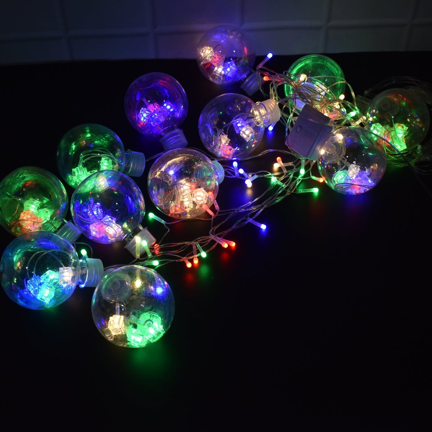 12 Wish Balls Window Curtain String Lights with 8 Flashing Modes Decoration for Home Decoration, Diwali & Wedding LED Christmas Light Indoor and Outdoor Light ,Festival Decoration (Plastic, Multi Color) Your Brand