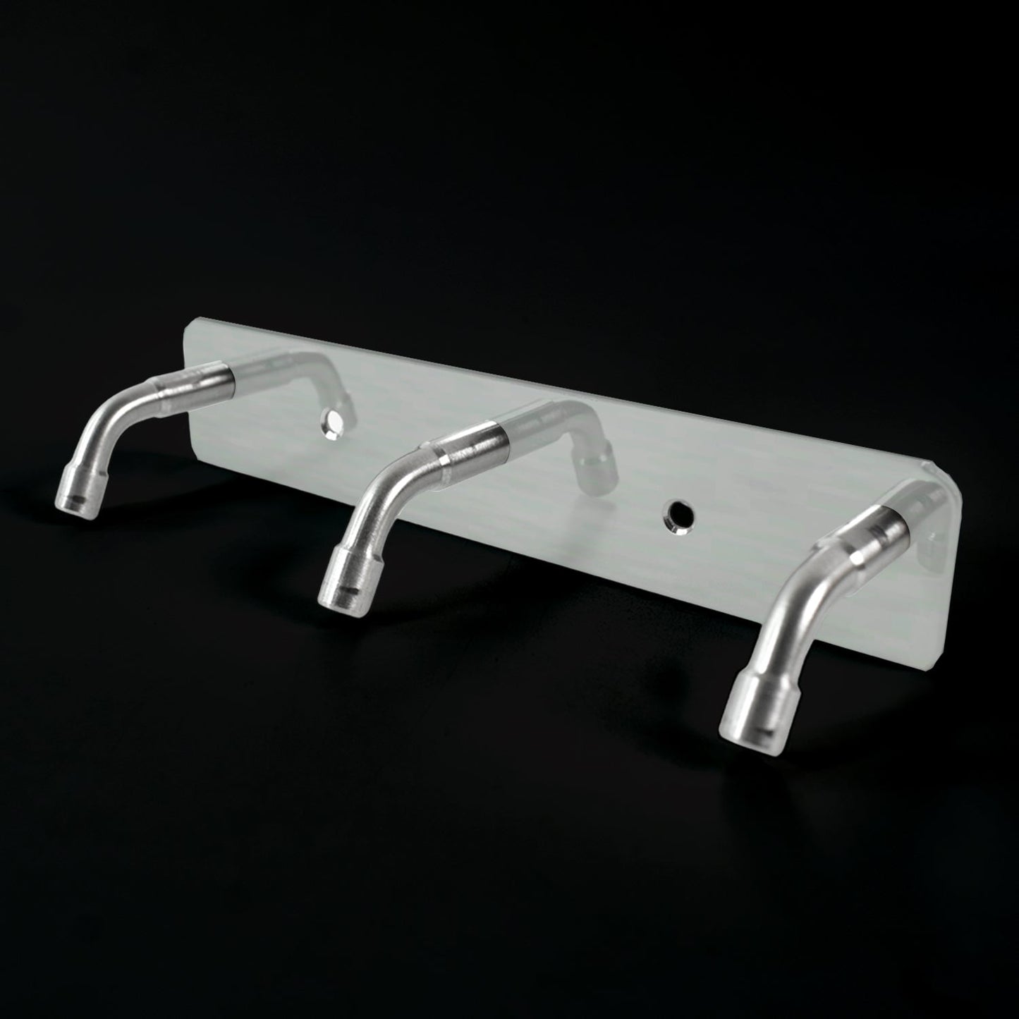 Stainless Steel Wall Mounted Coat 3 Hook Rack (14x3 / 1 Pc) Your Brand