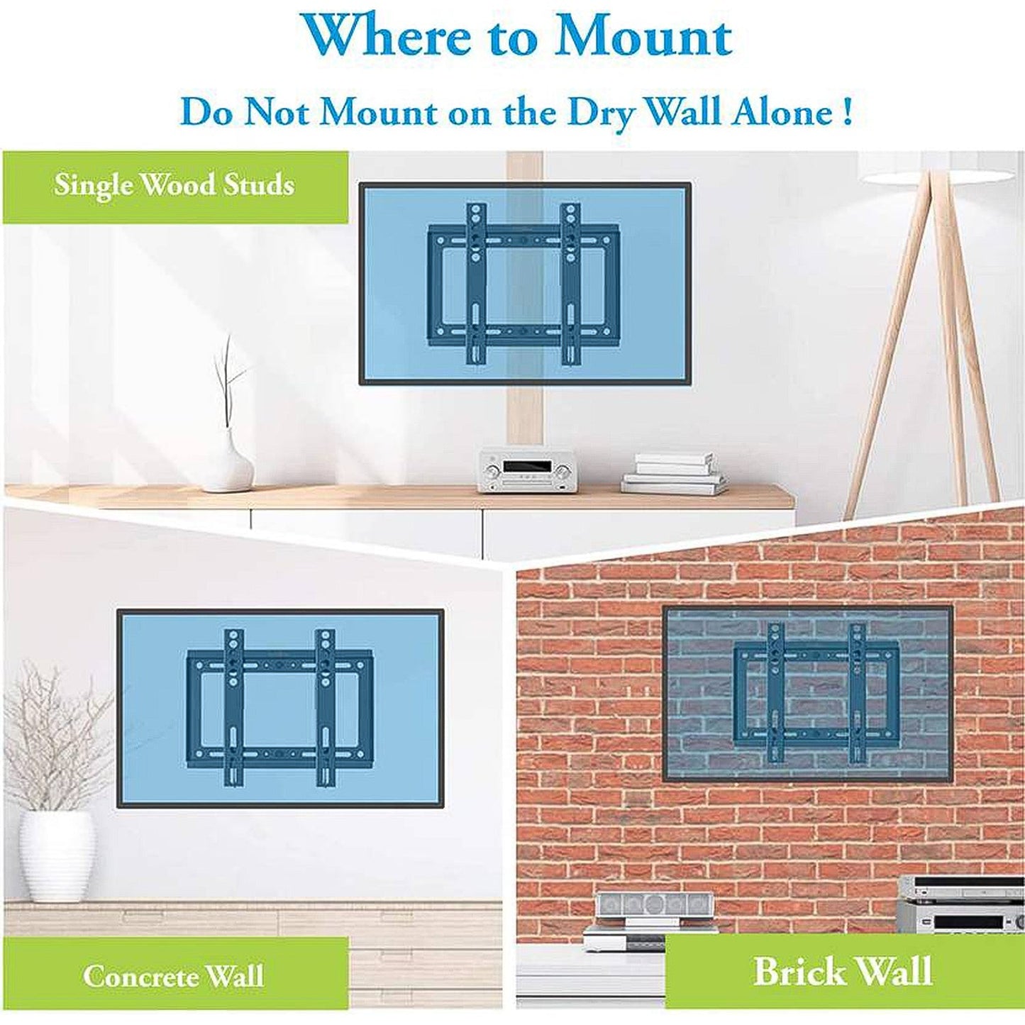 Universal Heavy Duty Adjustable Metal LED LCD TV Wall Mount Bracket Your Brand