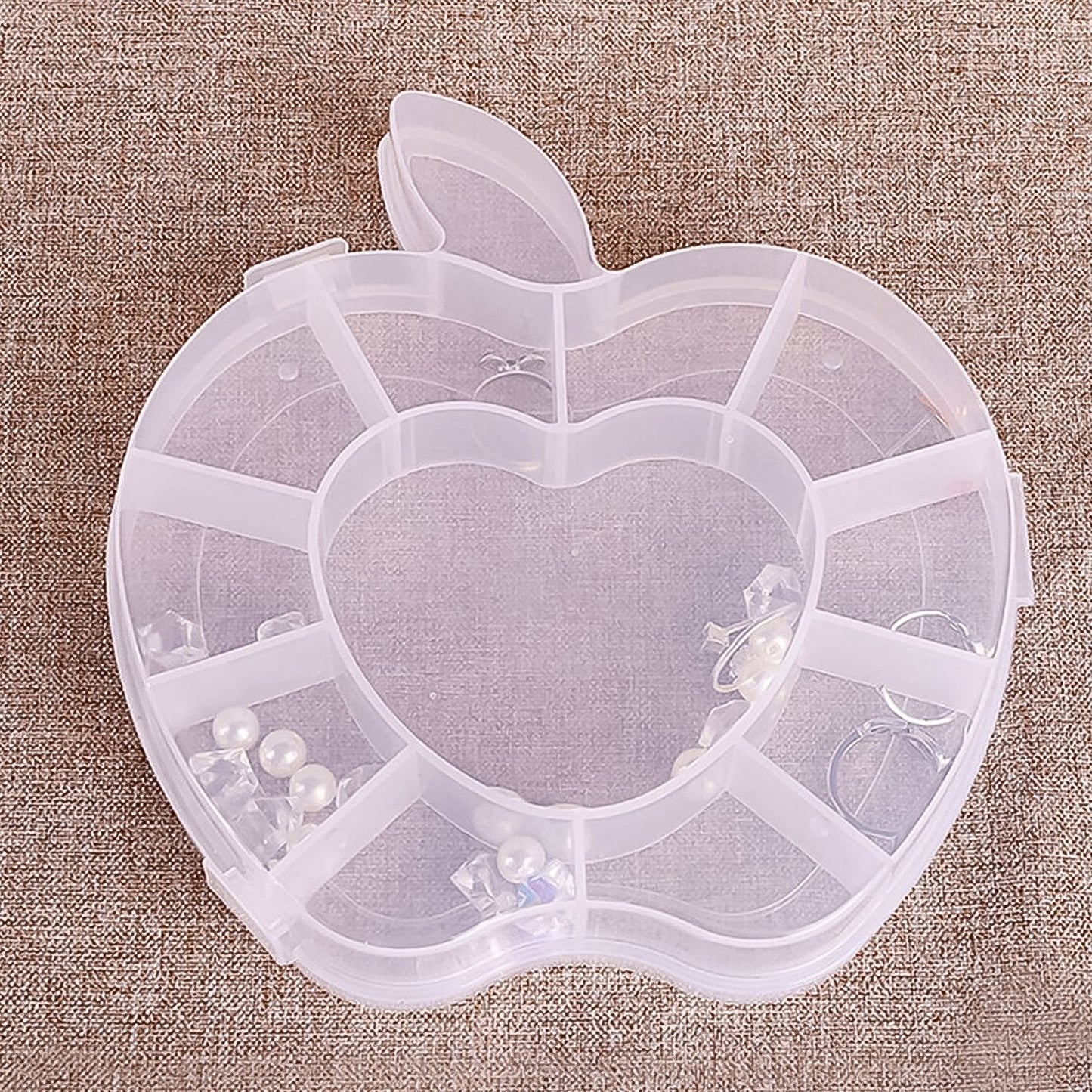 Plastic Apple Shape Jewellery Storage Box (1 Pc) Your Brand