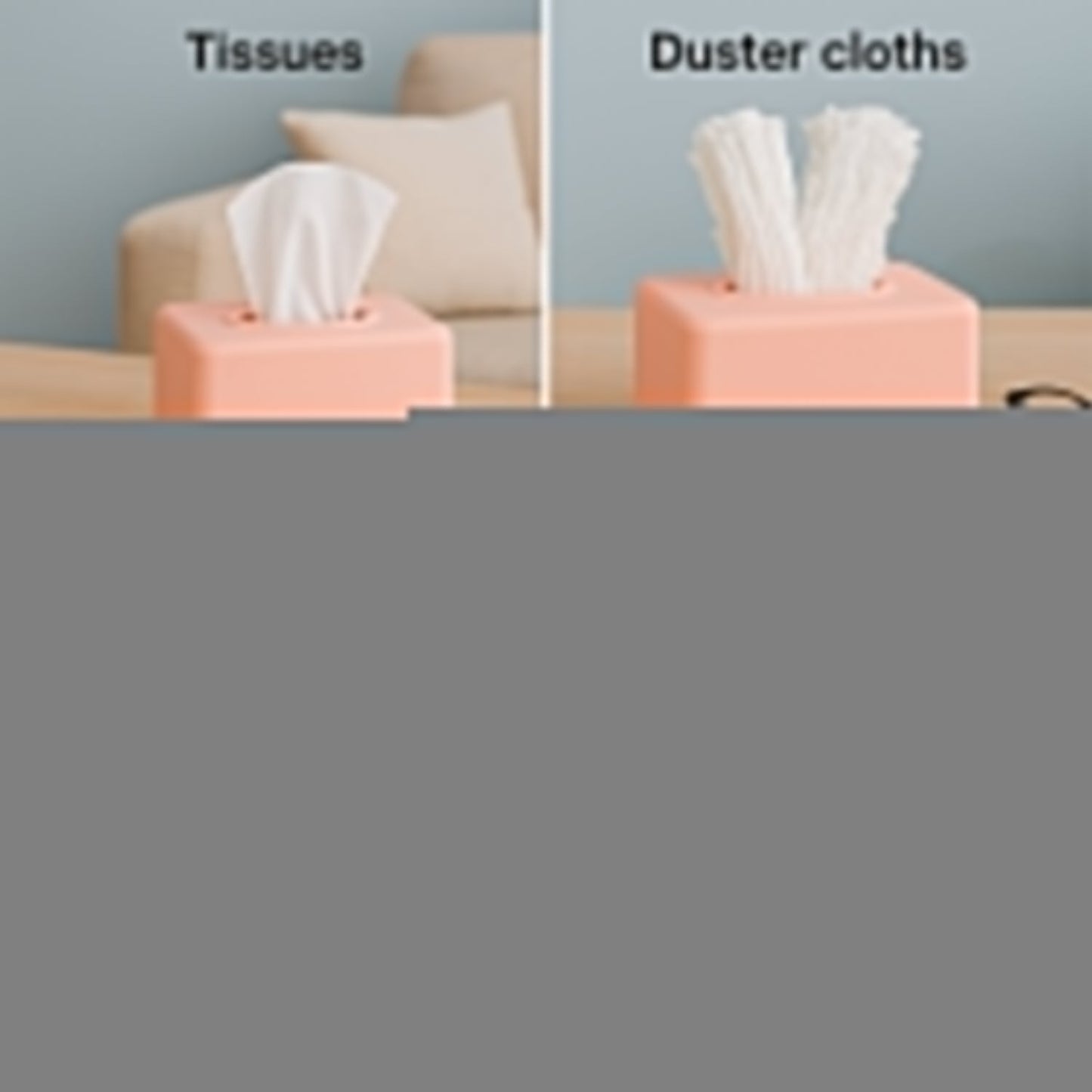 Rectangular Tissue Box with Gold Accent Lid