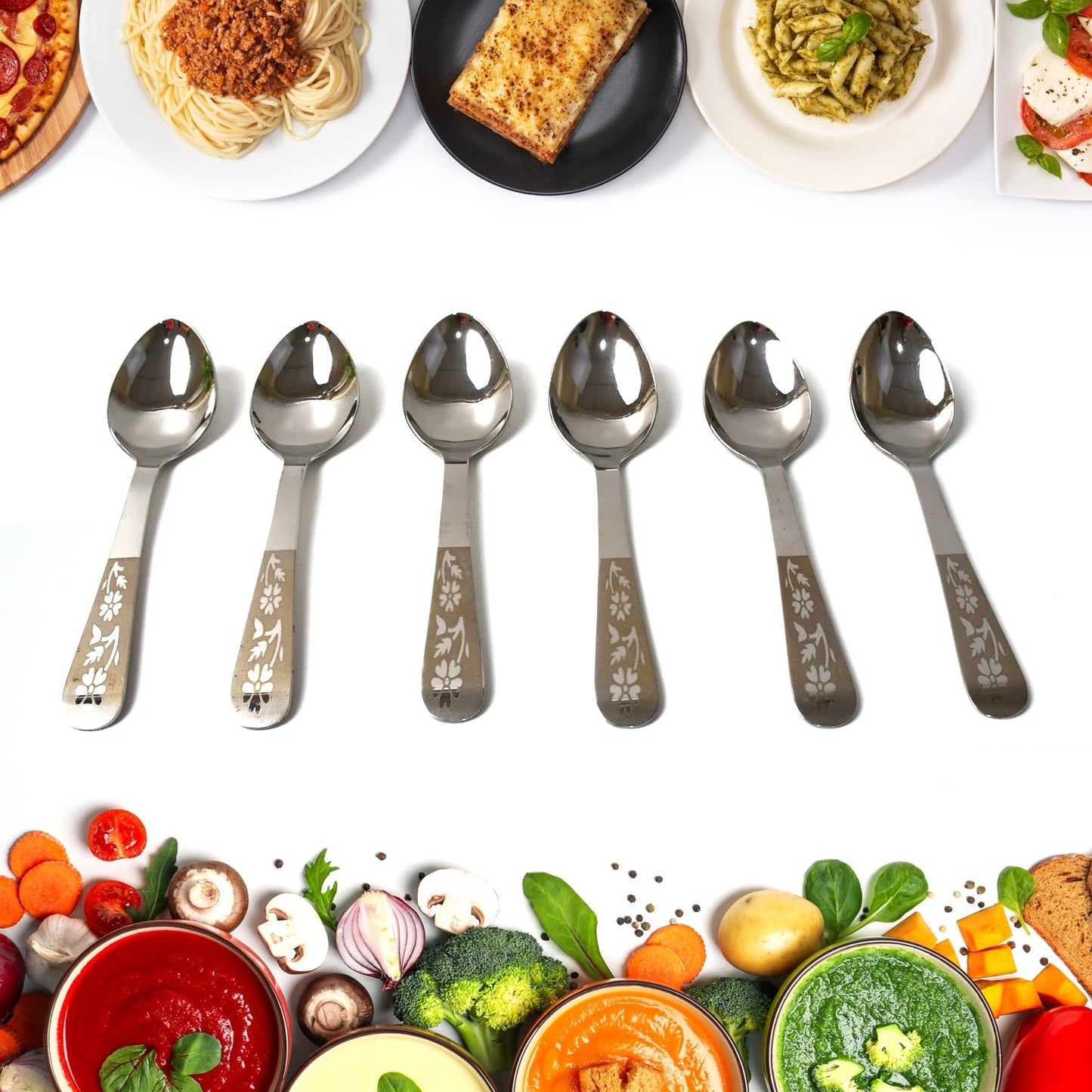 Stainless Steel Table Spoons Set of 6 Your Brand