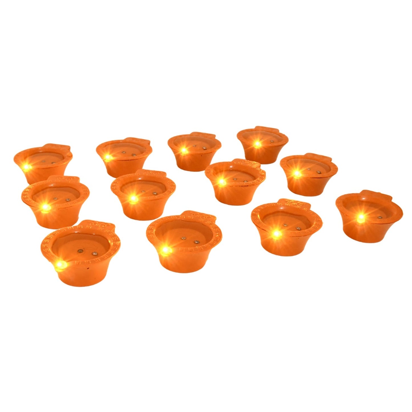 Flower Water Sensor Diyas for Diwali Decoration, Diwali (12 Pcs Set) Your Brand