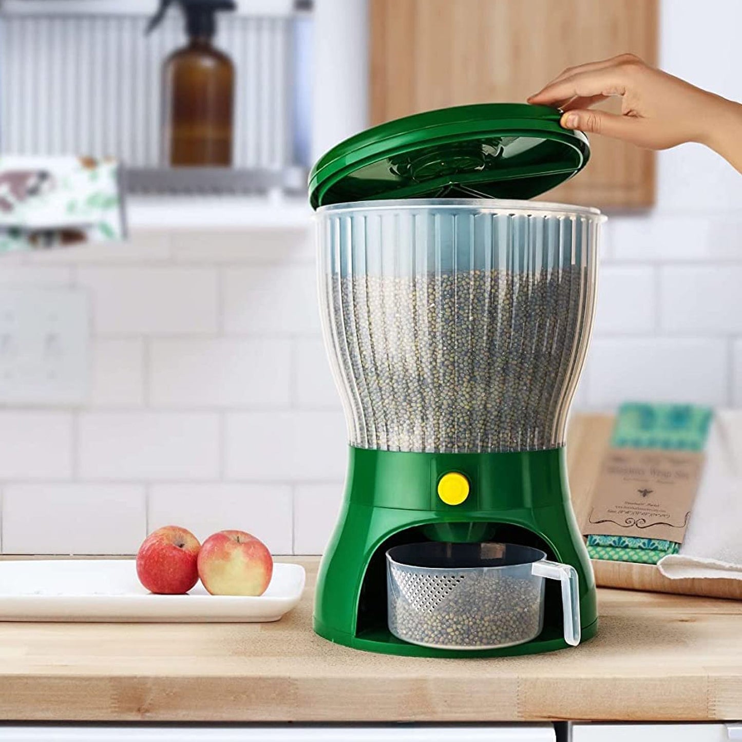 4 in 1 360 Degree Rotation Cereal Dispenser (Approx 10 kg / 1 Pc) Your Brand