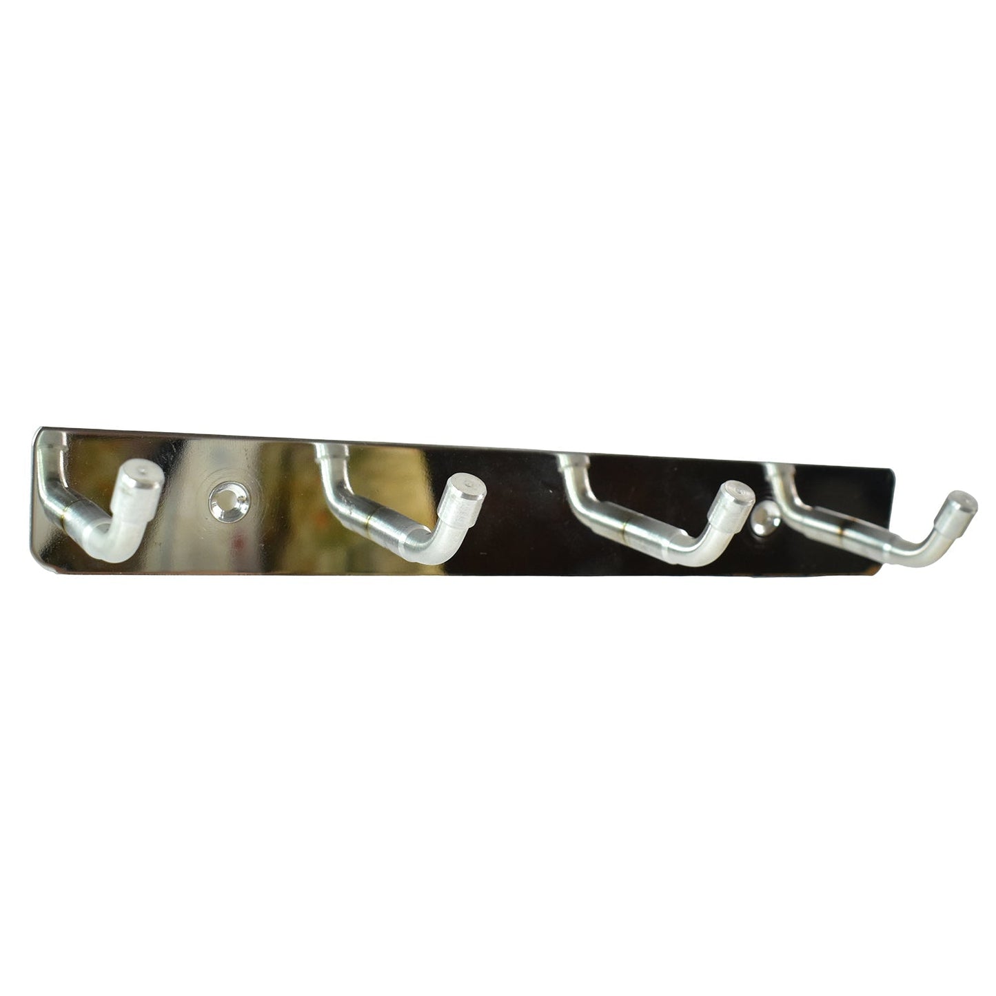 Stainless Steel Wall Mounted Coat 4 Hook Rack (20x3 / 1 Pc) Your Brand