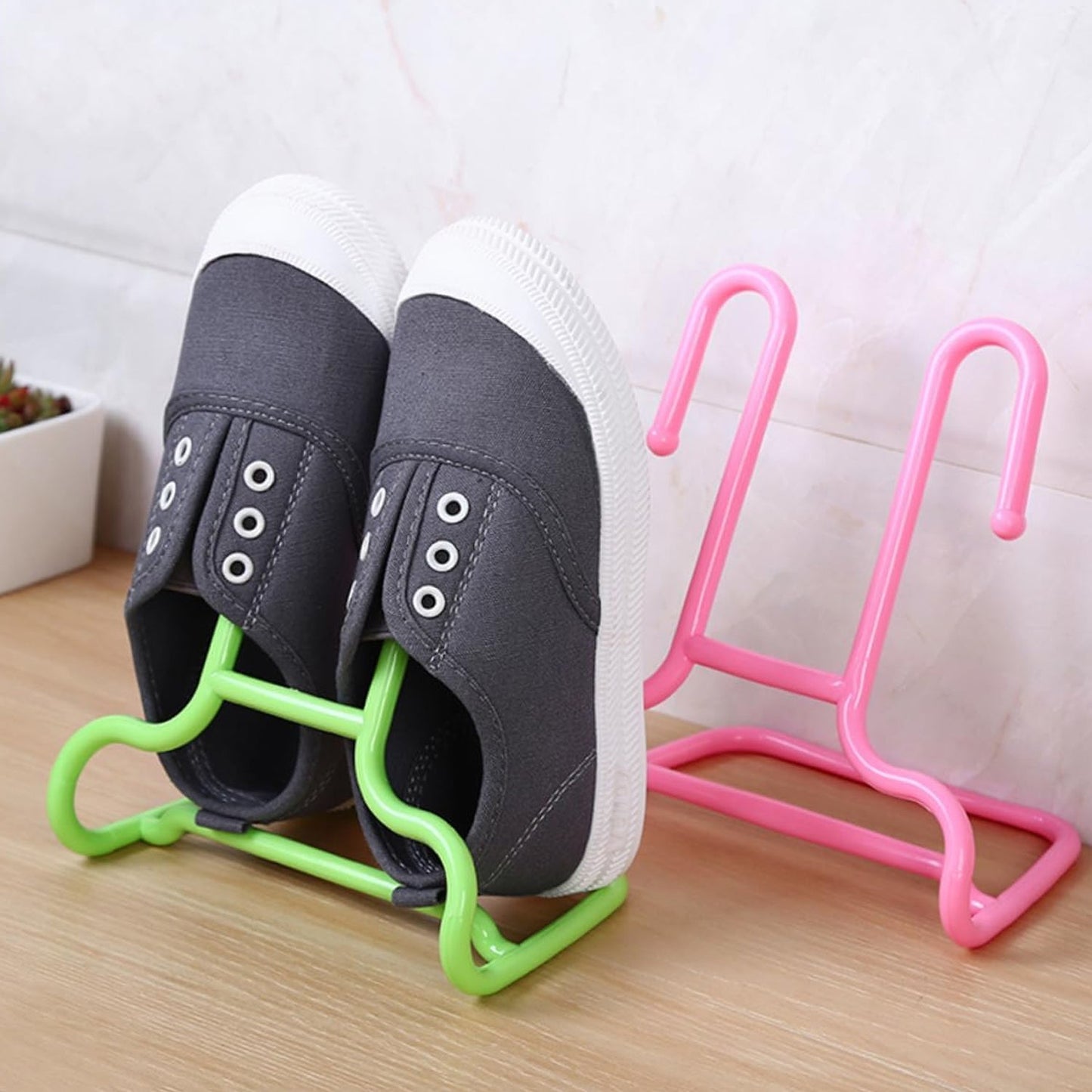 Multi-Function Drying Rack & Shoe Organizer – Hanging Storage Shelf for Wardrobe & Closet, Shoe Stand & Holder (2 Pc Set) Your Brand