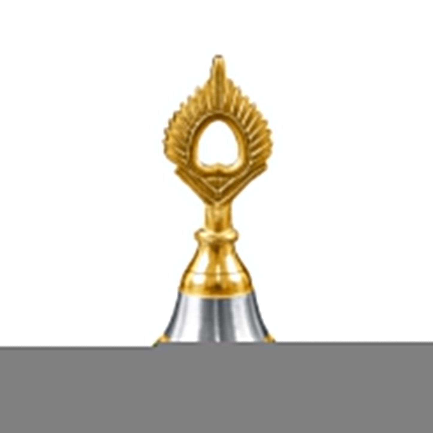 Brass and Steel Temple Ghanti (Pooja Bell) – Decorative Spiritual Accessory Your Brand