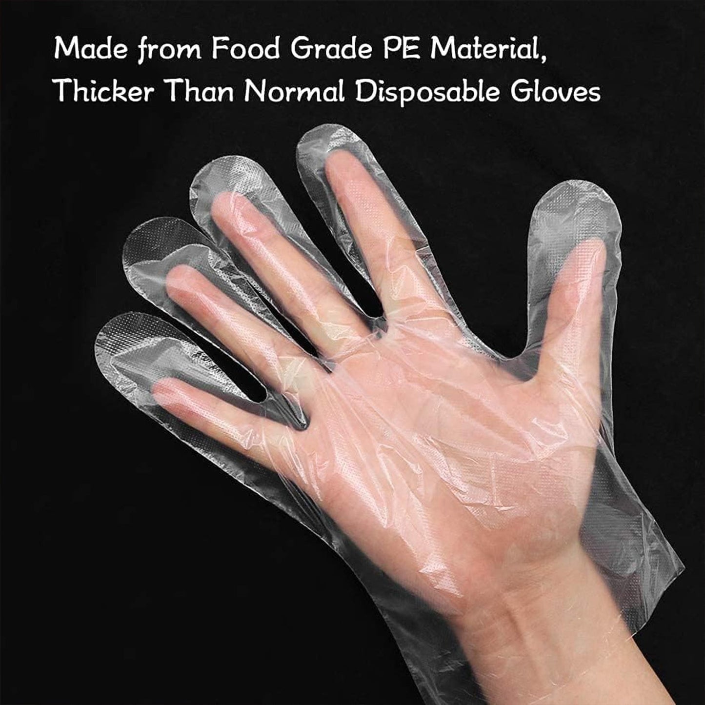 Eco-Friendly Kitchen Hand Gloves, Disposal hand gloves, Free size (100 Pc) Your Brand