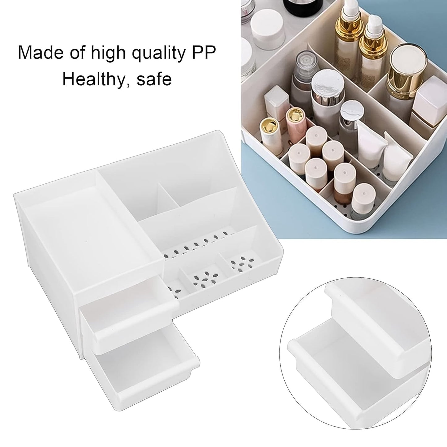 Large Capacity Desktop Cosmetic Storage Box (1 Pc / Mix Color) Your Brand