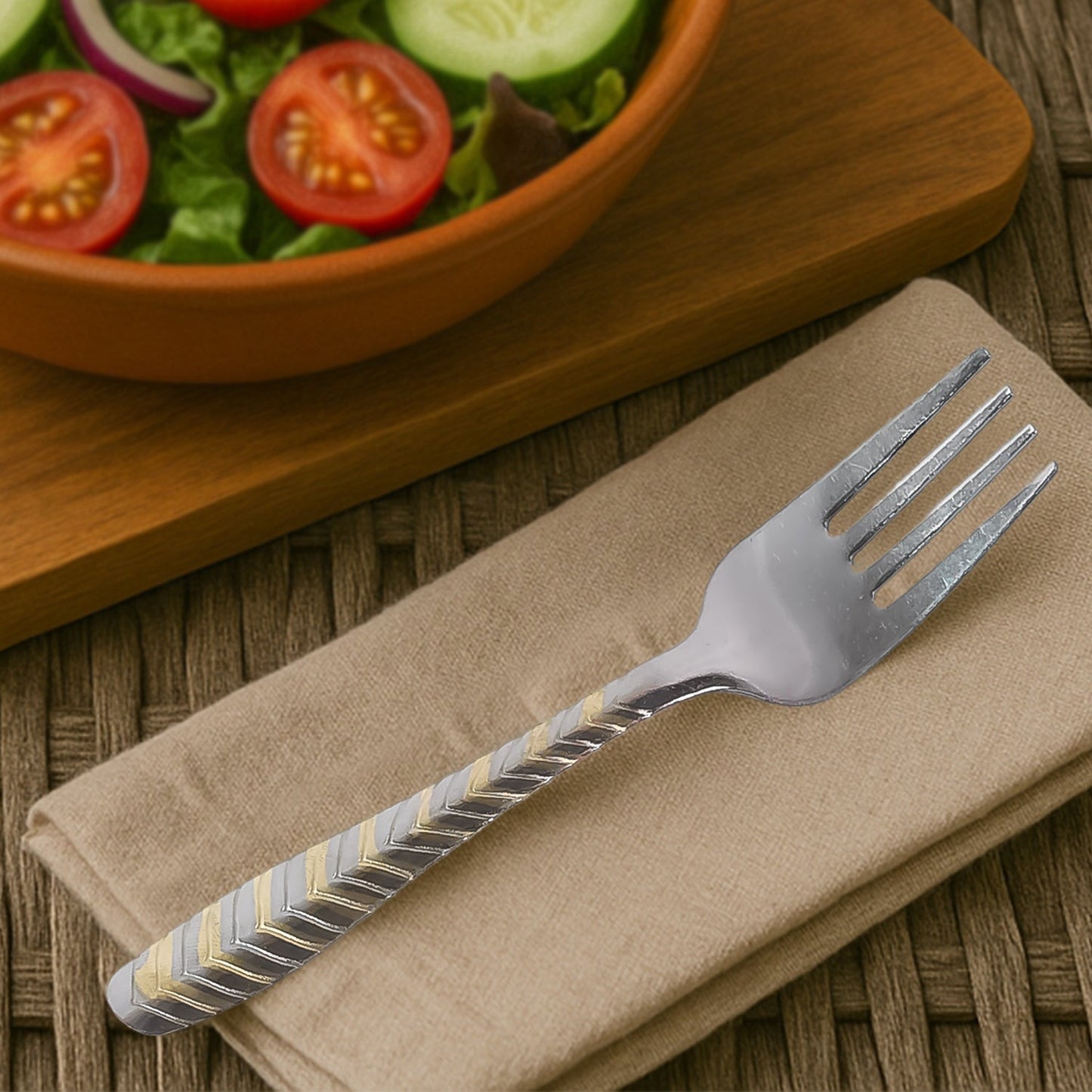 Elegant Stainless Steel Fork (6 Pcs Set) Your Brand