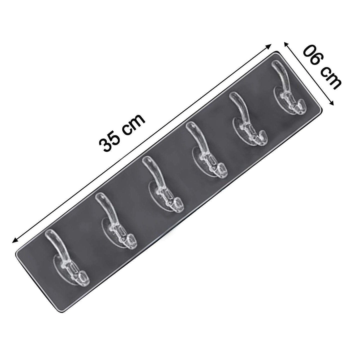 Adhesive Golden & Transparent Heavy Duty Wall Hook Your Brand