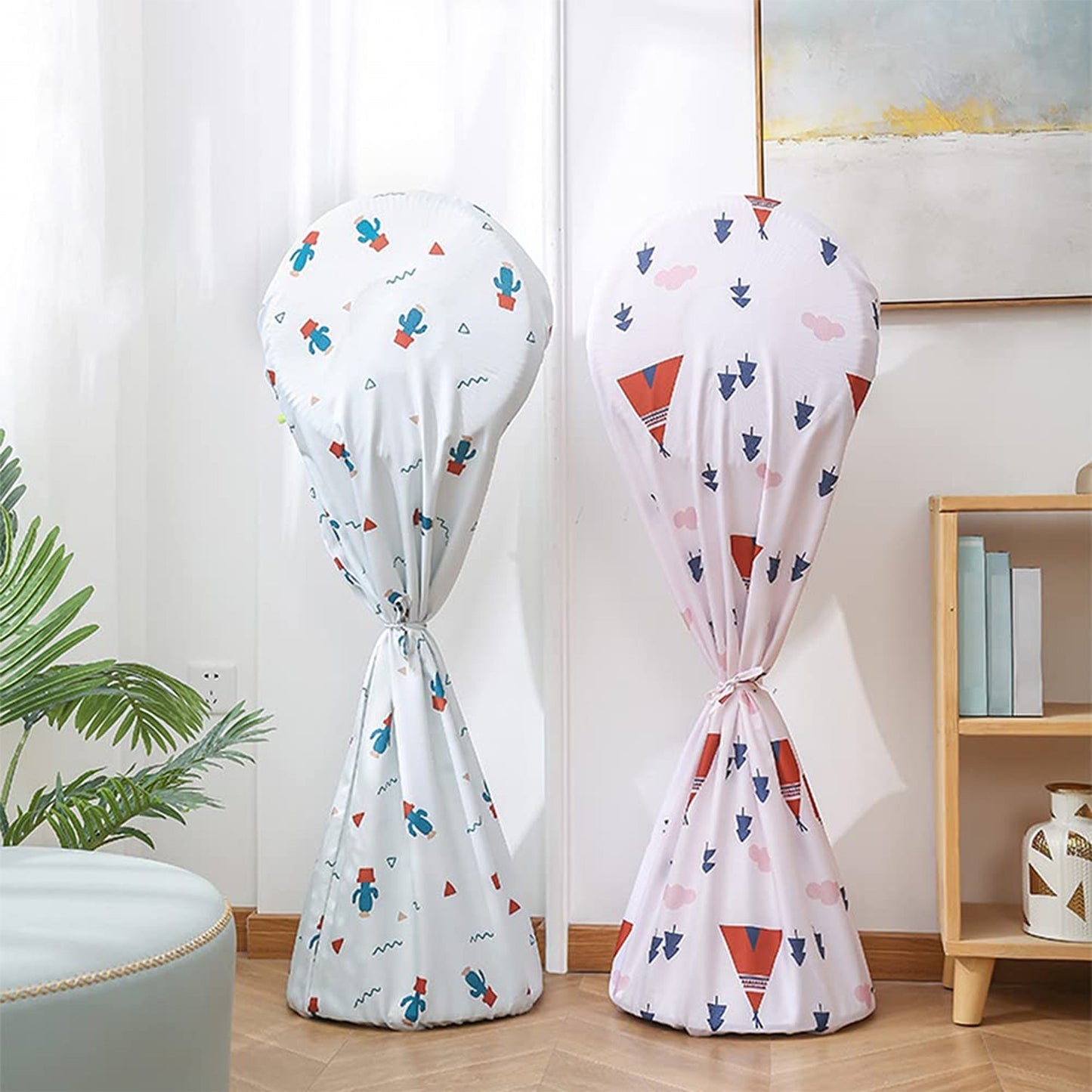 Decorative Dustproof And Waterproof Table Fan Cover, Useful When The Fan Is Not In Use. (Mix Size / Design / Mix Color) Your Brand