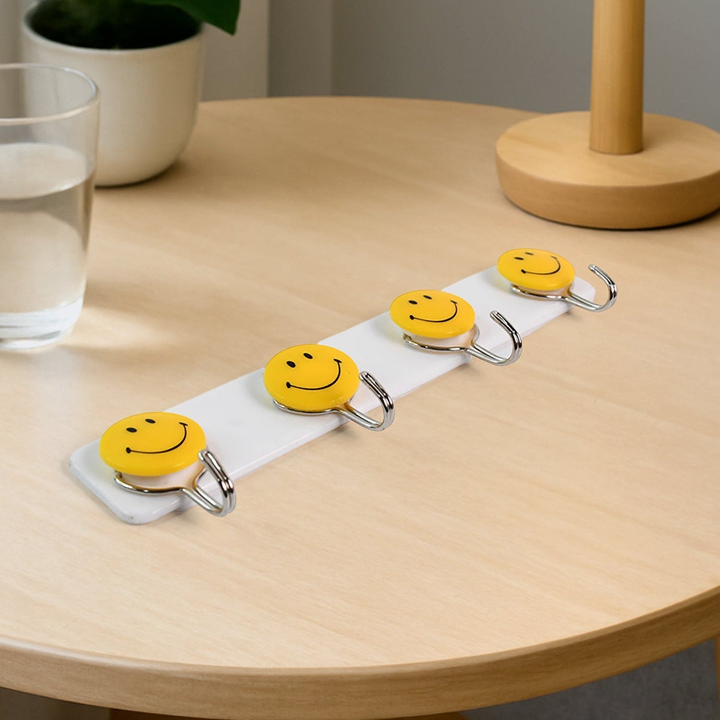 Multipurpose Self-Adhesive 4 hooks for wall Hook (1 Pc) Your Brand