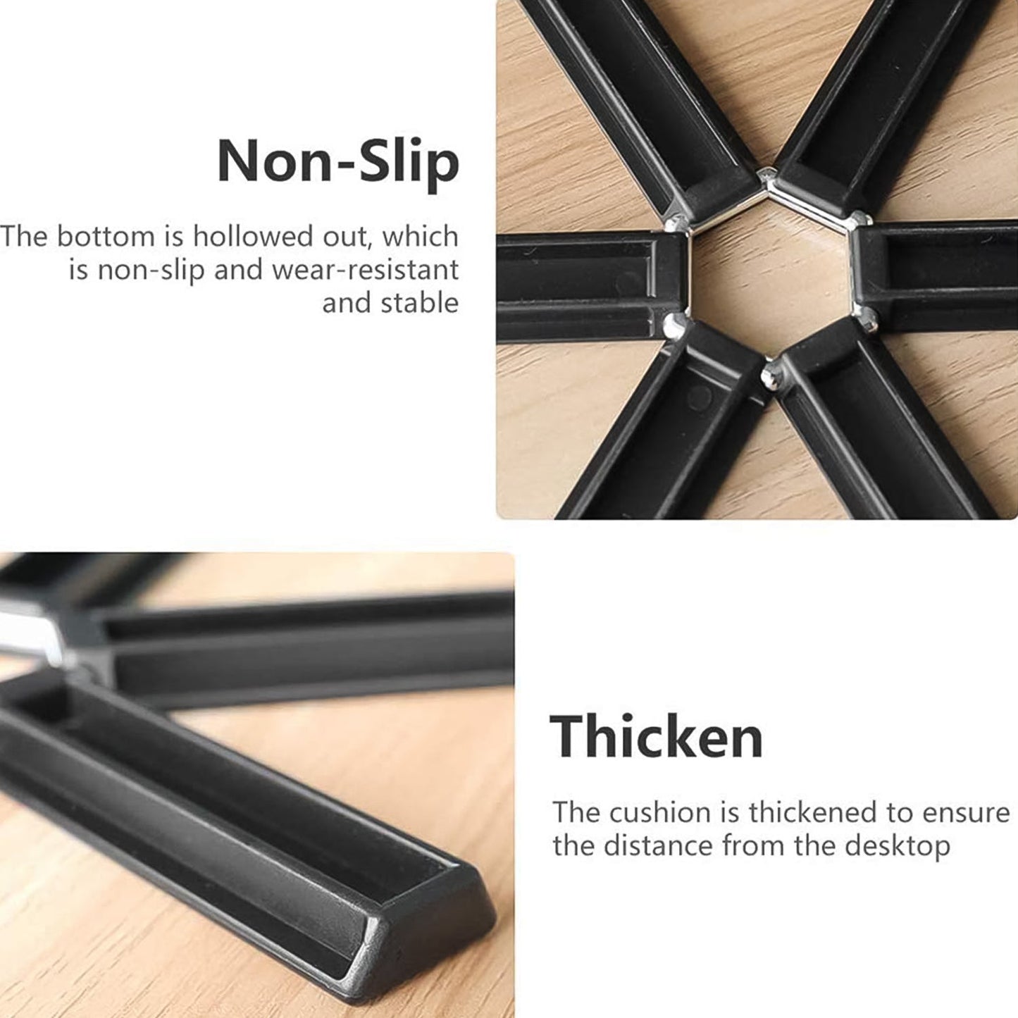 Foldable Non-Slip Heat-Resistant Plastic Hotmat for Kitchen Your Brand