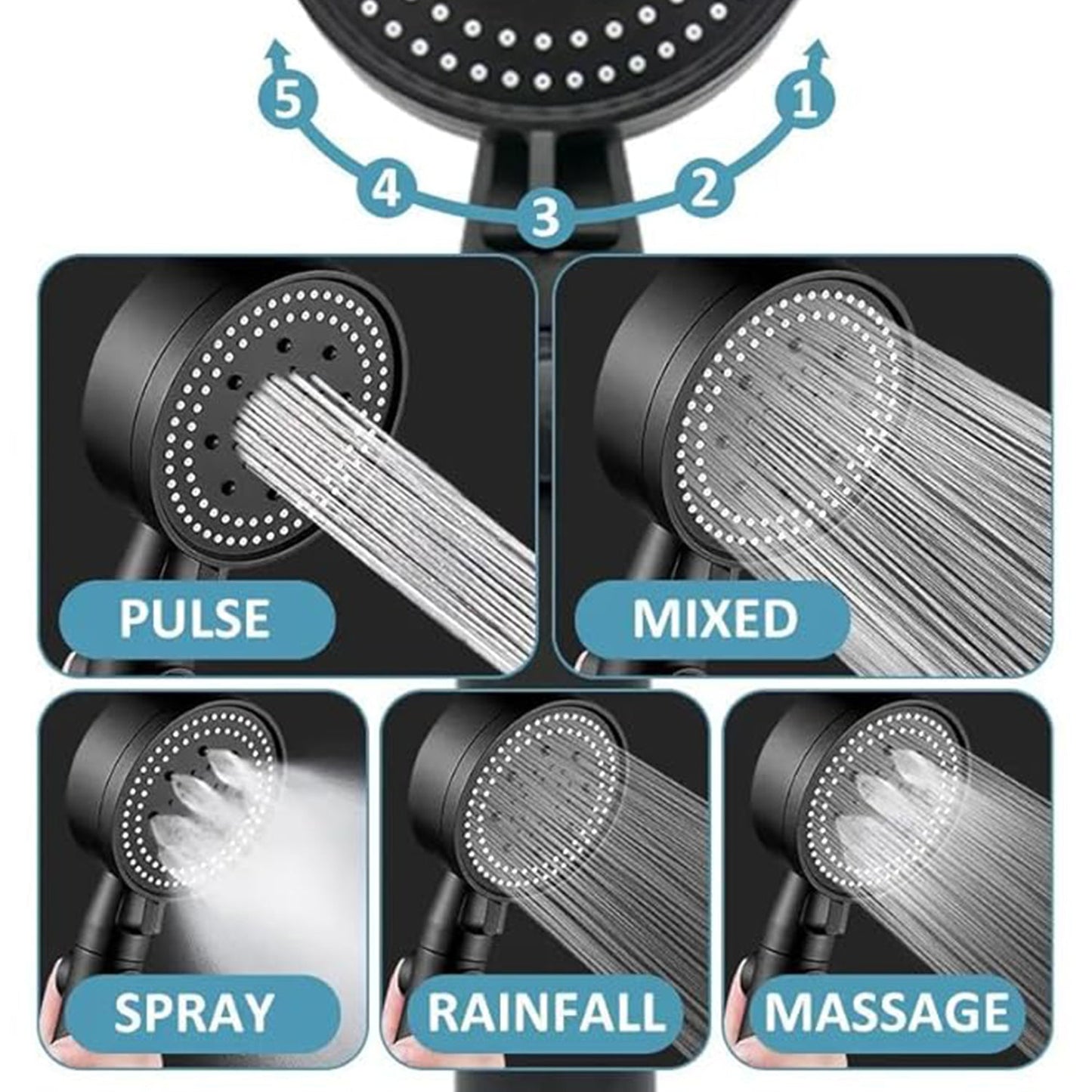 Handheld Shower Head (1 Pc) Your Brand