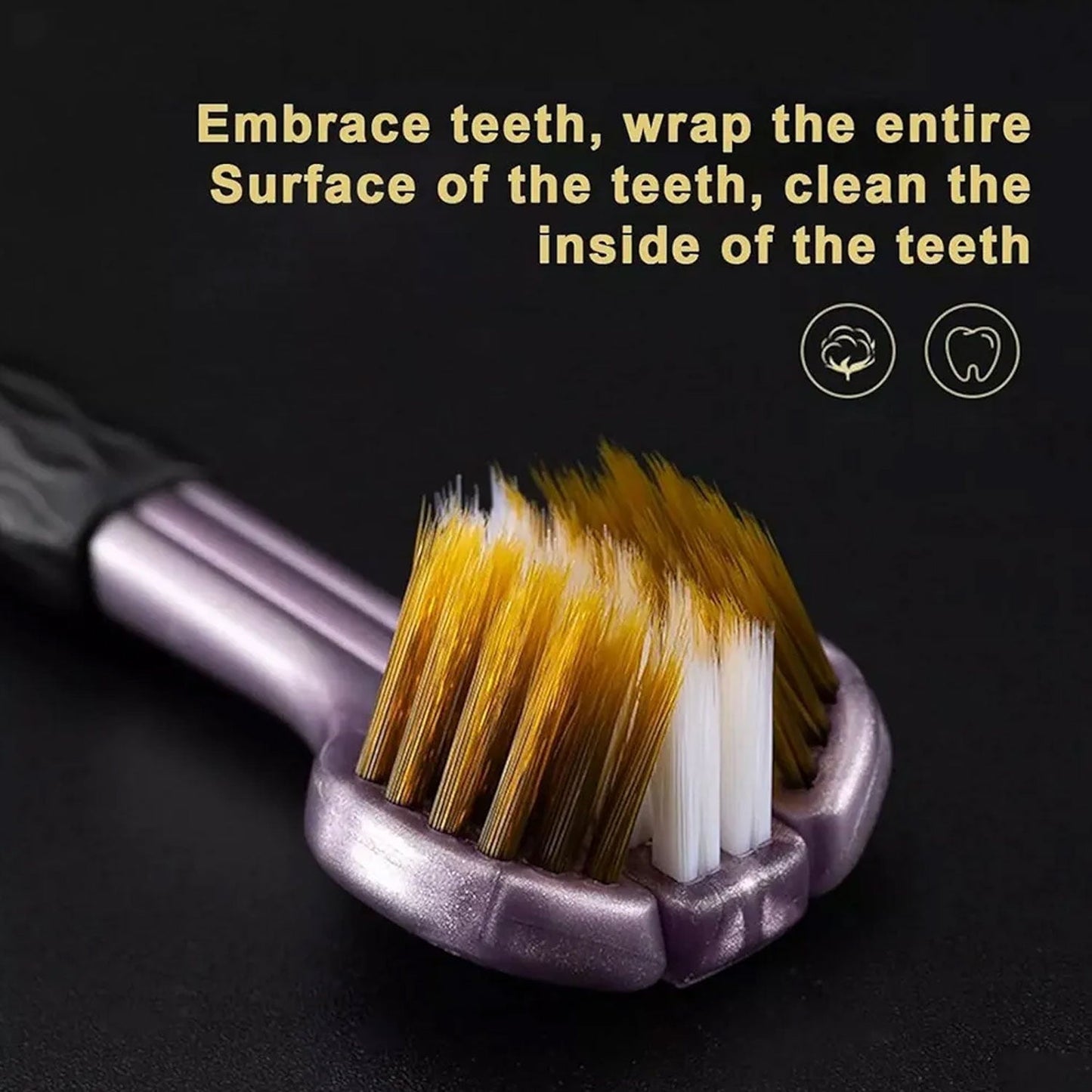 3 Sided Toothbrush, Soft Bristle Toothbrush (2 Pc Set) Your Brand