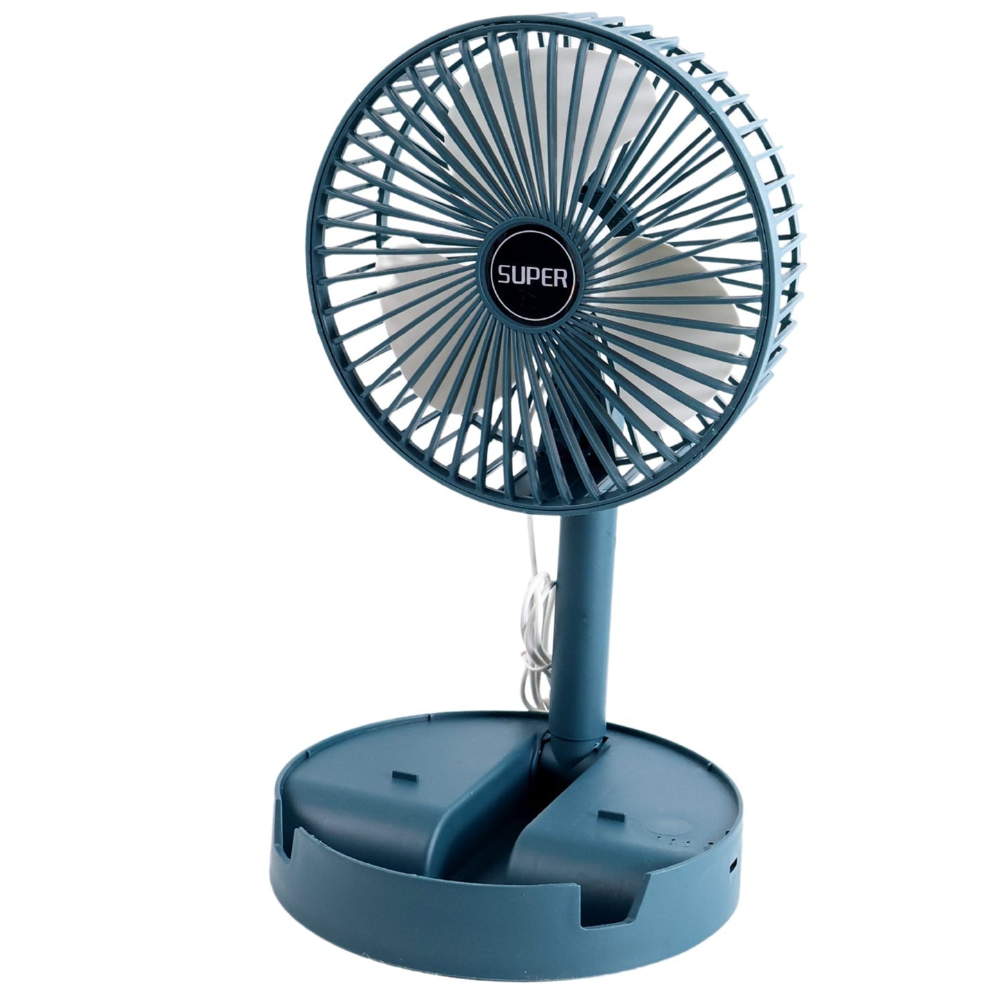 Adjustable Portable Desktop Fan - Telescopic Silent Personal Cooling for Office & Travel (Battery Not Include) Your Brand