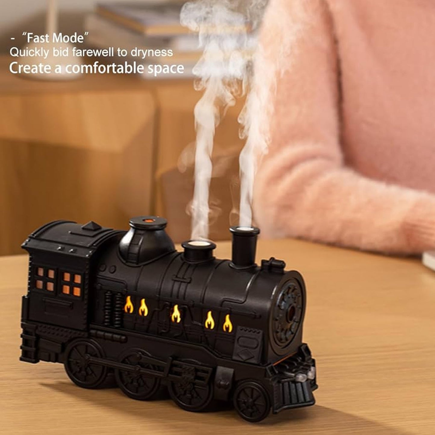 Train Shape Portable Mini Humidifier (1 Pc / Mix Color) Your Brand