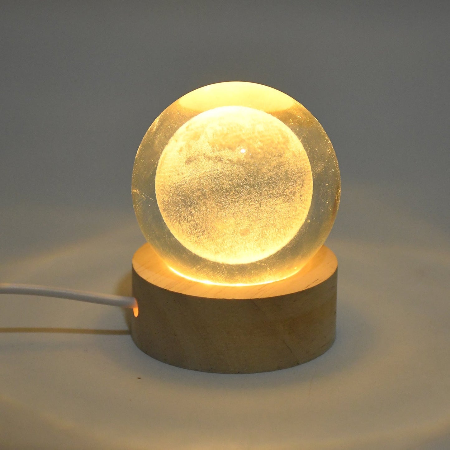 3D Crystal Ball lamps With Base (1 Pc / Mix Design) Your Brand
