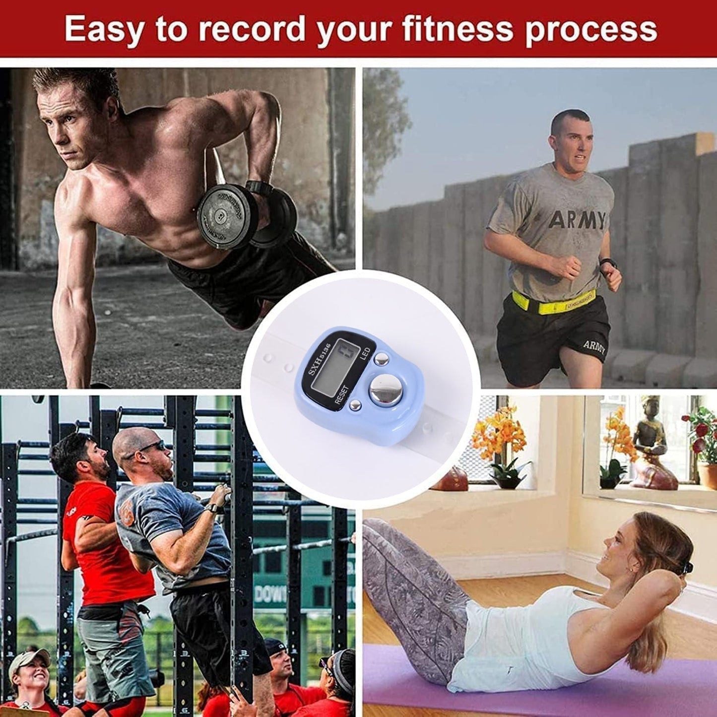 Plastic Portable Rotating Digital Finger Counter (1 Pc) Your Brand