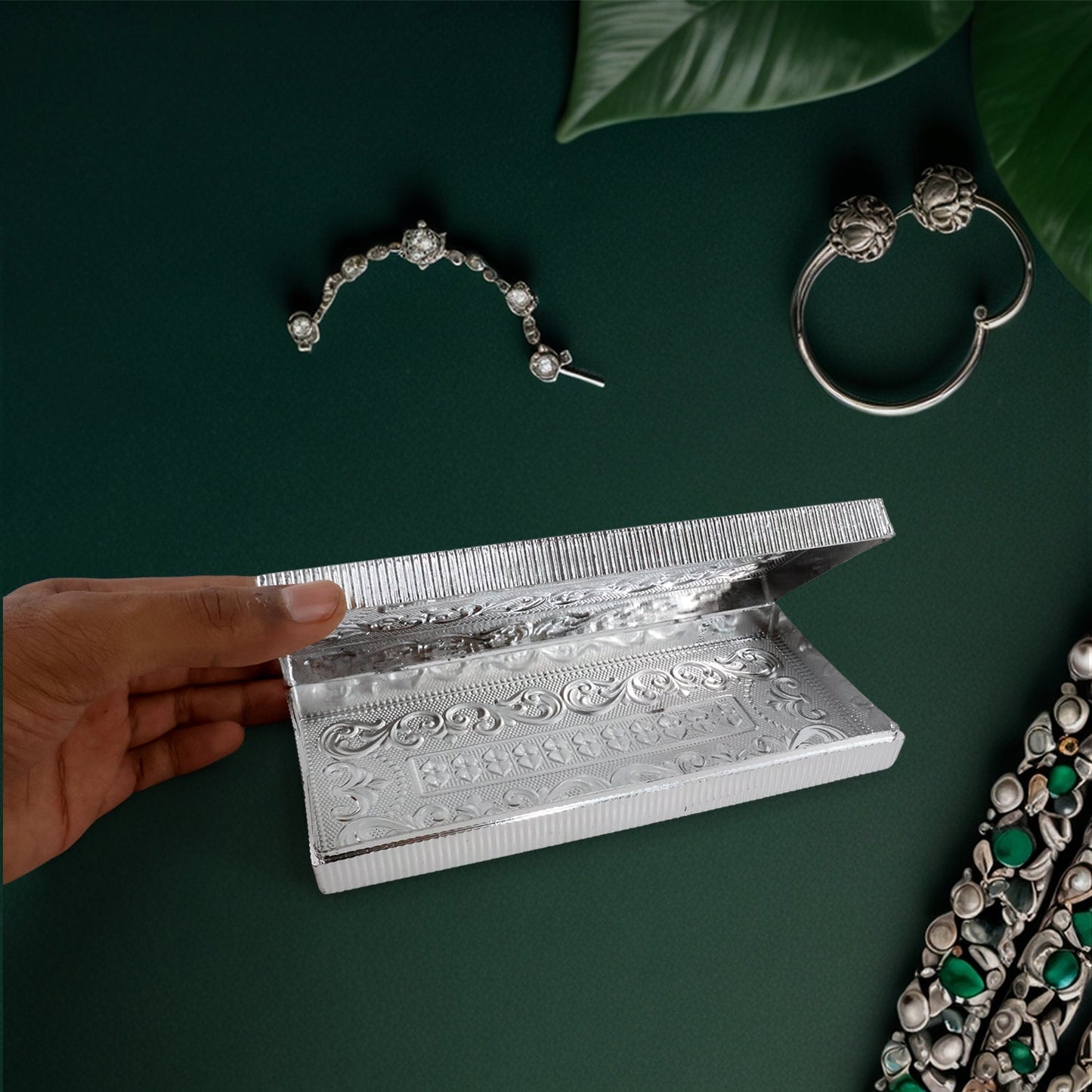 Multipurpose Rectangular Shaped Decorative Designer Gifting Cash Box (1 Pc / 20×9 Cm) Your Brand
