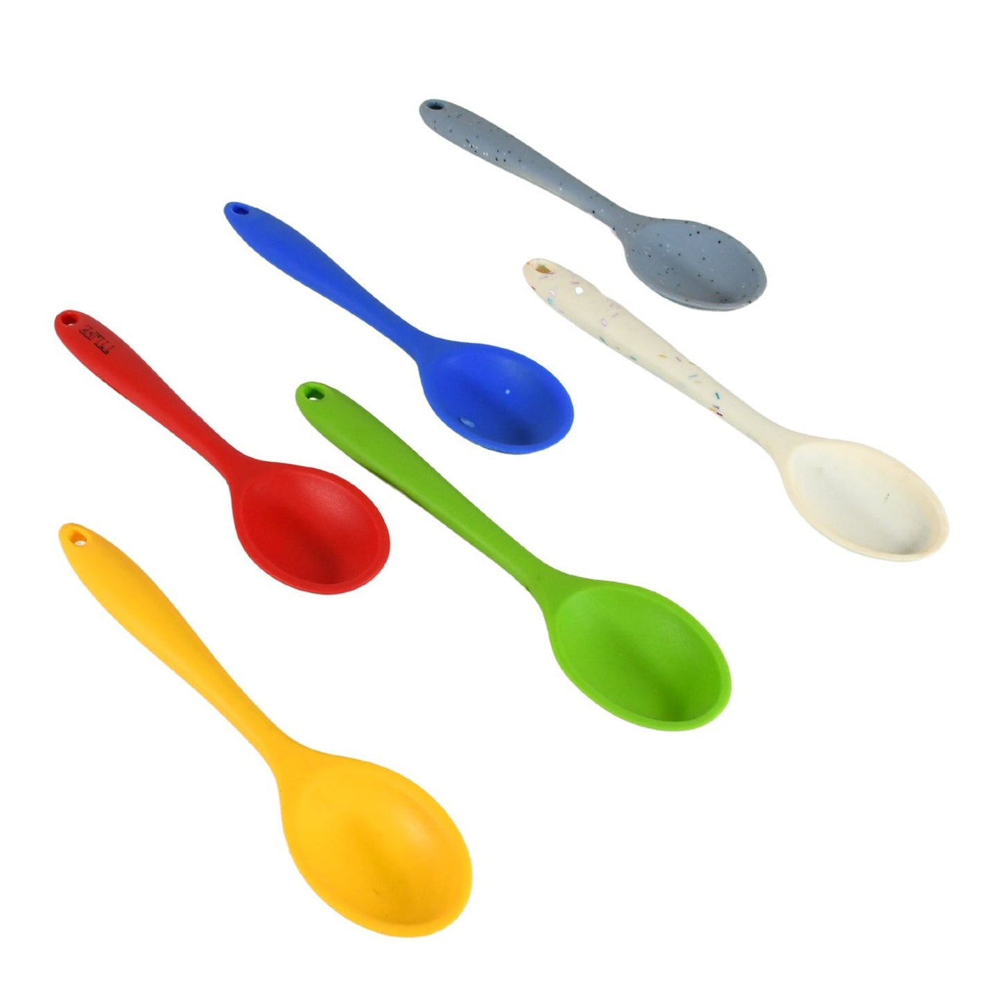 Multipurpose Silicone Spoon, Silicone Basting Spoon Non-Stick Kitchen Utensils Household Heat-Resistant Non Stick Spoons Kitchen Cookware Items For Cooking and Baking (6 Pcs Set) Your Brand