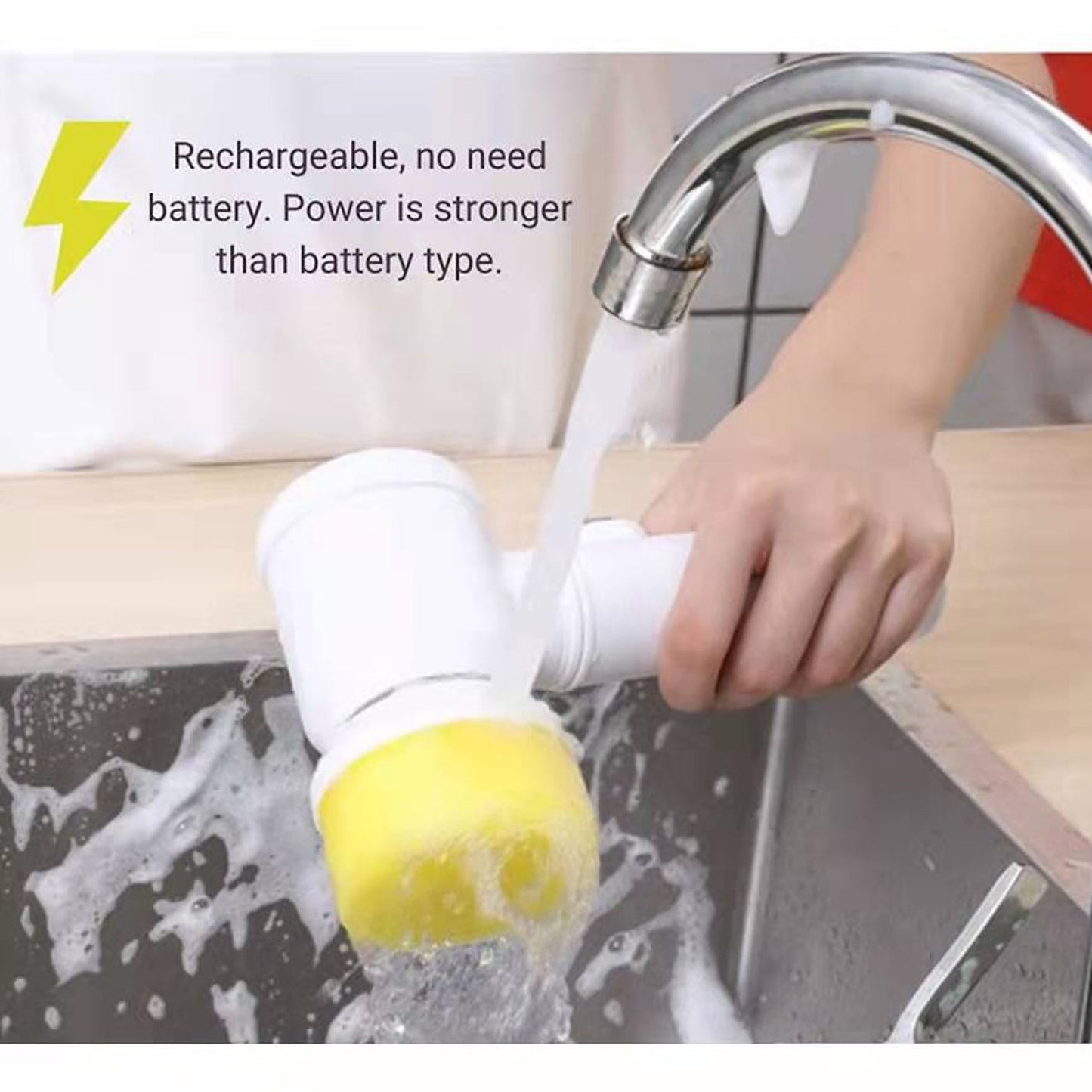 Multifunctional Cleaning Brush, Portable Electric Cleaning Brush (1 Pc) Your Brand