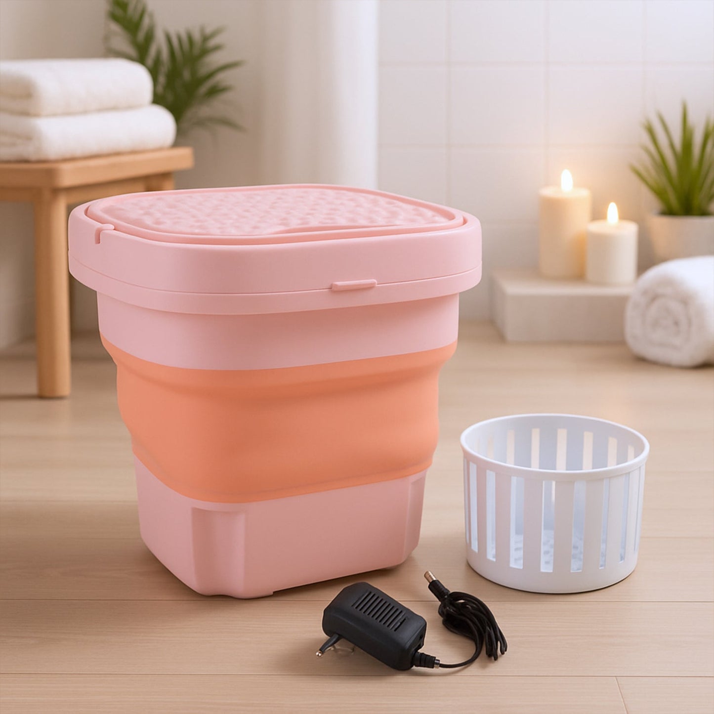 Portable Washing Machine, Foldable Washer and Dryer Combo (1 Set / Mix Color) Your Brand
