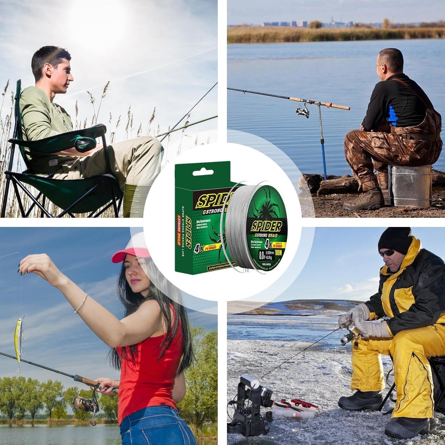 Braided Fishing Line, Abrasion Resistant Braided Wires, 100 Mtr Braided Wire Your Brand