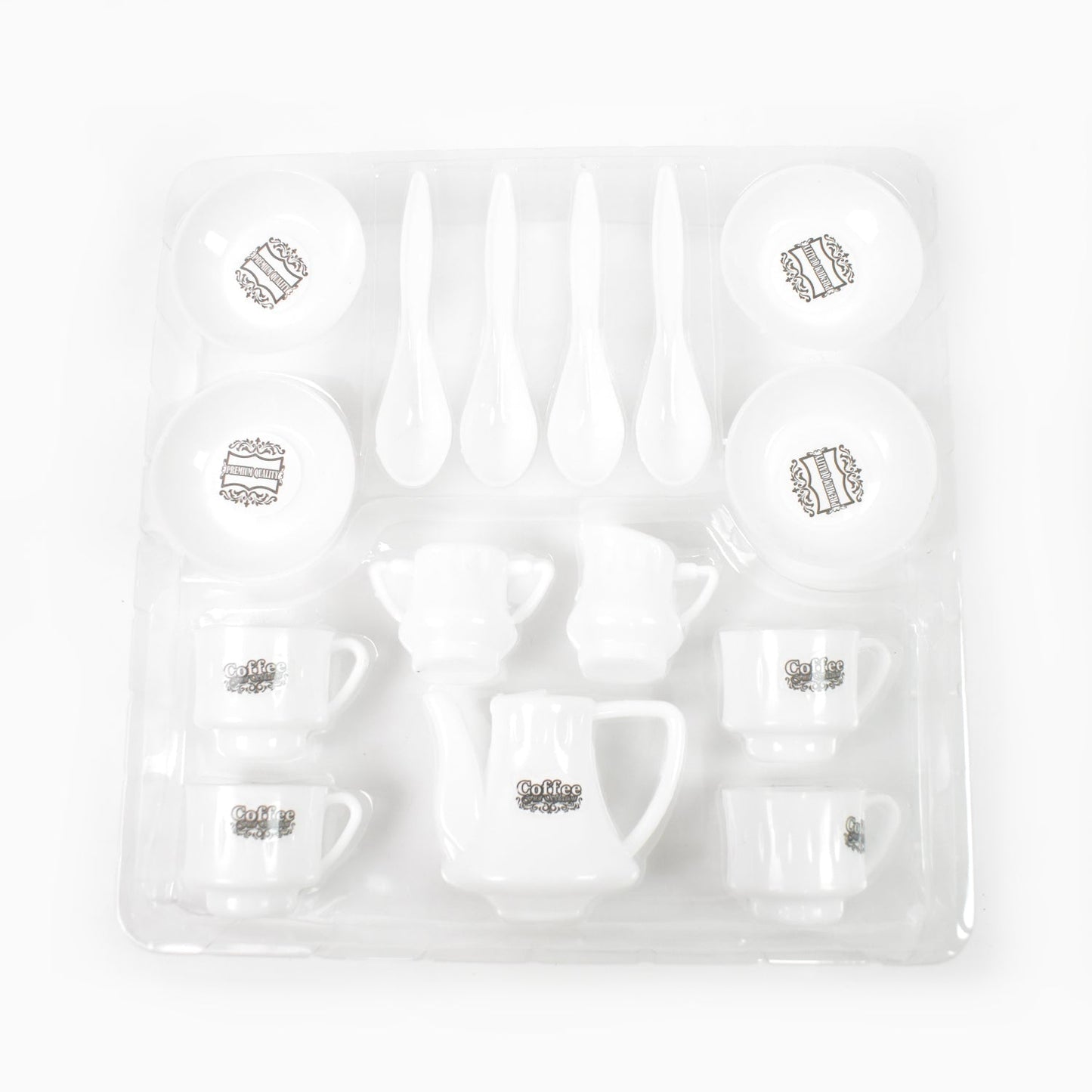 Tickles Tea toy Set | Coffee Kitchen Plastic Set Toy for Kids, Boys & Girls (14 Pcs / Mix Size & Design) Your Brand
