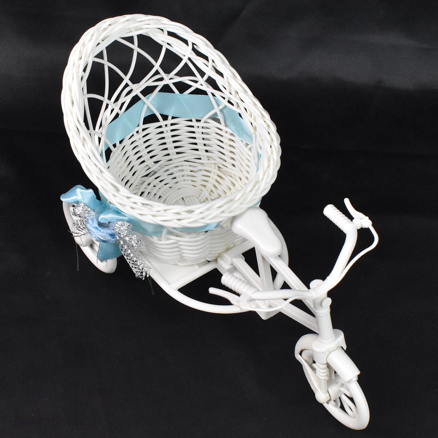 Plastic Cycle Flower vases for Home decor; Bicycle Flower Pot Stand Your Brand
