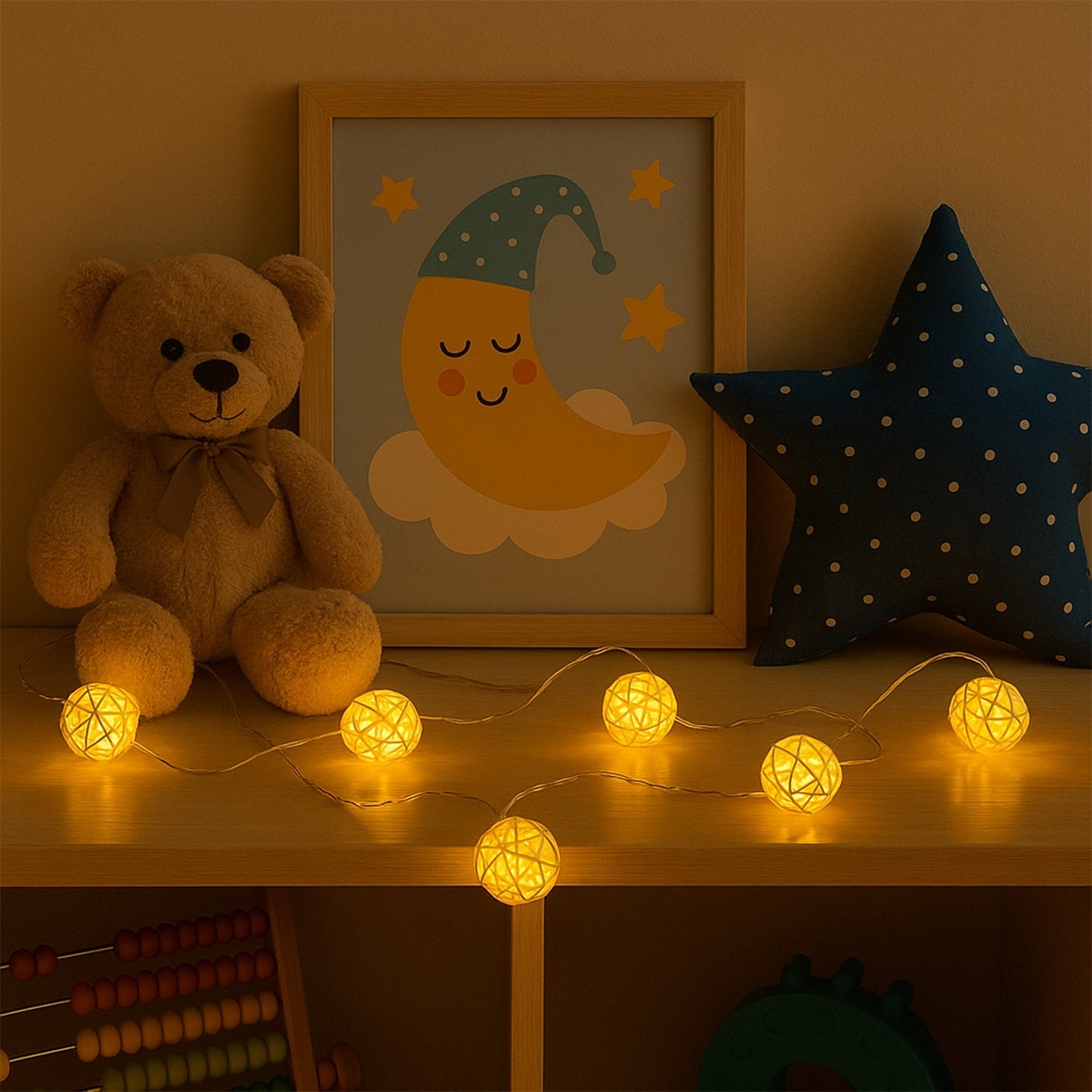 Battery Operated Rattan Ball String Decorative Fairy Lights Your Brand