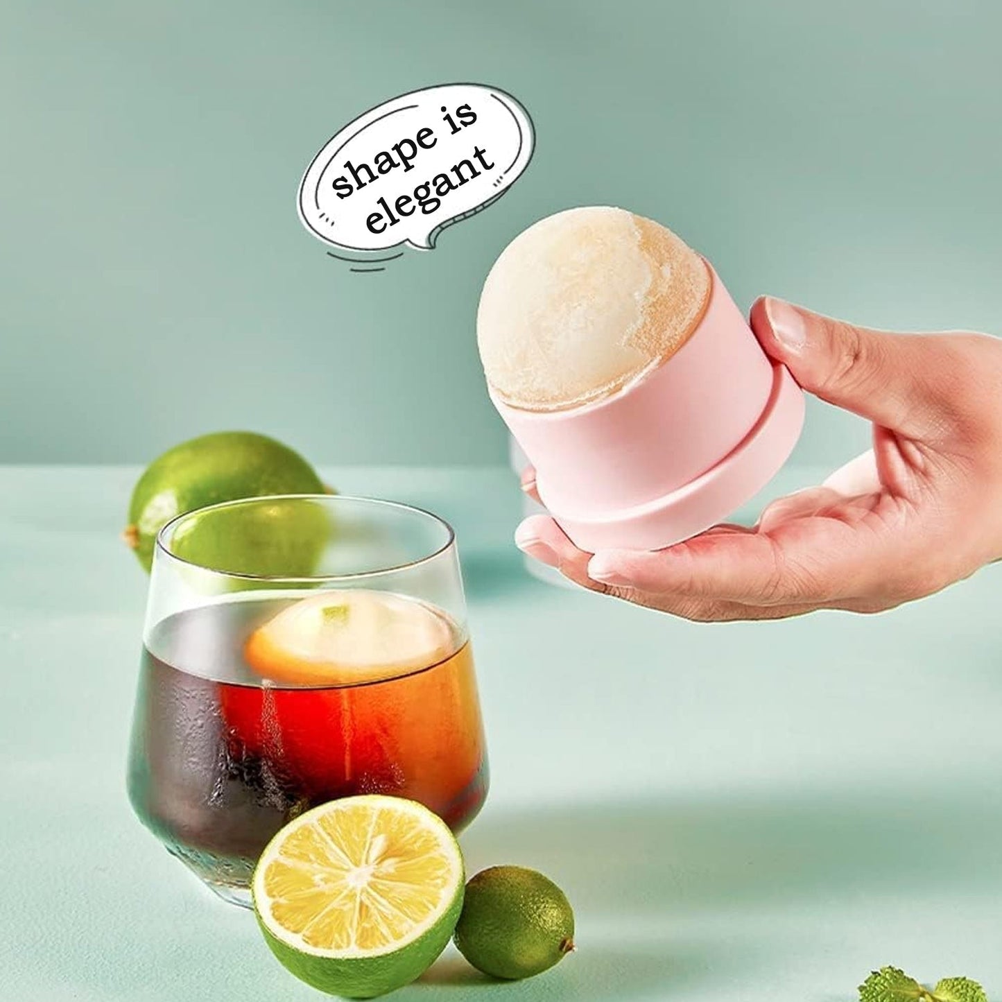 Flexible Ice Ball Mold-Large ice Ball, BPA-free (1 Pc) Your Brand
