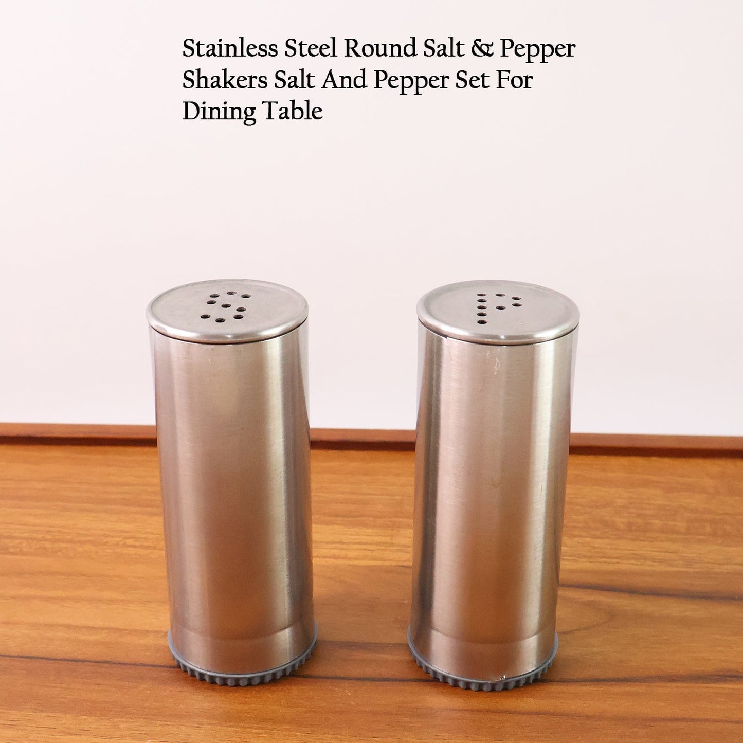 Supermom Stainless Steel Salt and Pepper Shaker Set (2 Pc) Your Brand