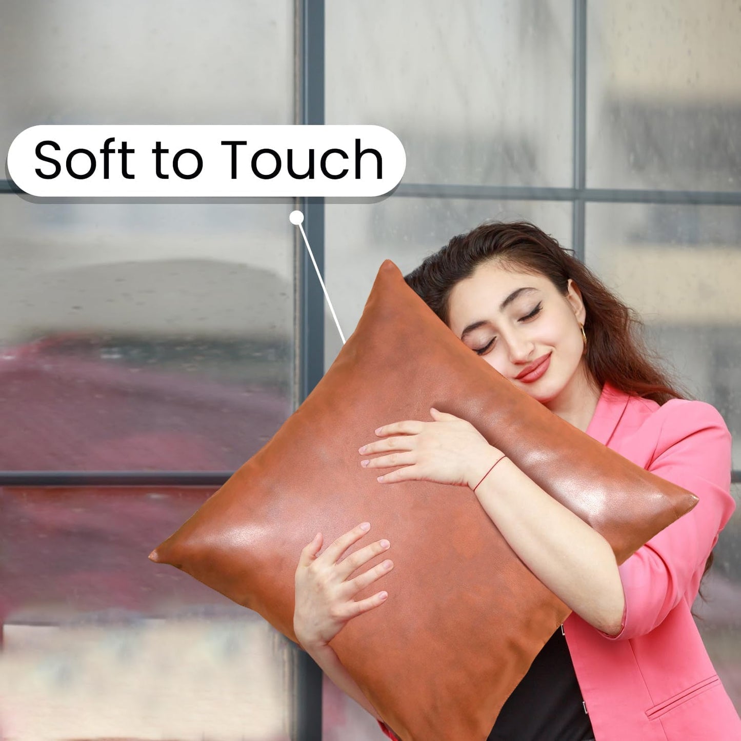 Pillow Covers, Couch Pillows Cover, Soft Decorative Pillow Covers, Pillowcase for Bed Sofa Chair Bedroom Home Farmhouse Decor Living Room Home Decor (60 × 60 CM) Your Brand