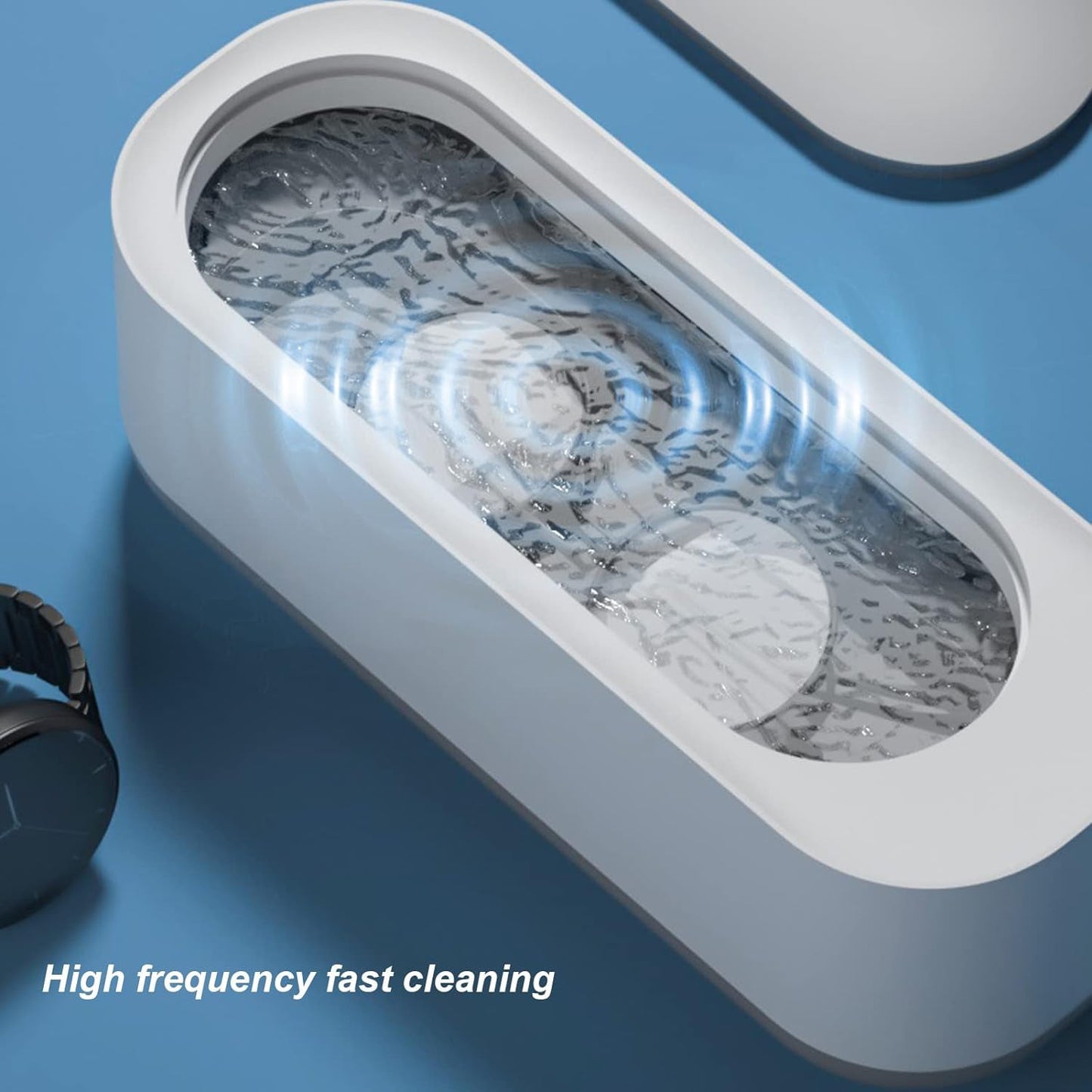 Ultrasonic Jewellery Cleaner – Portable High-Frequency Cleaning Machine (Battery Not Included) Your Brand