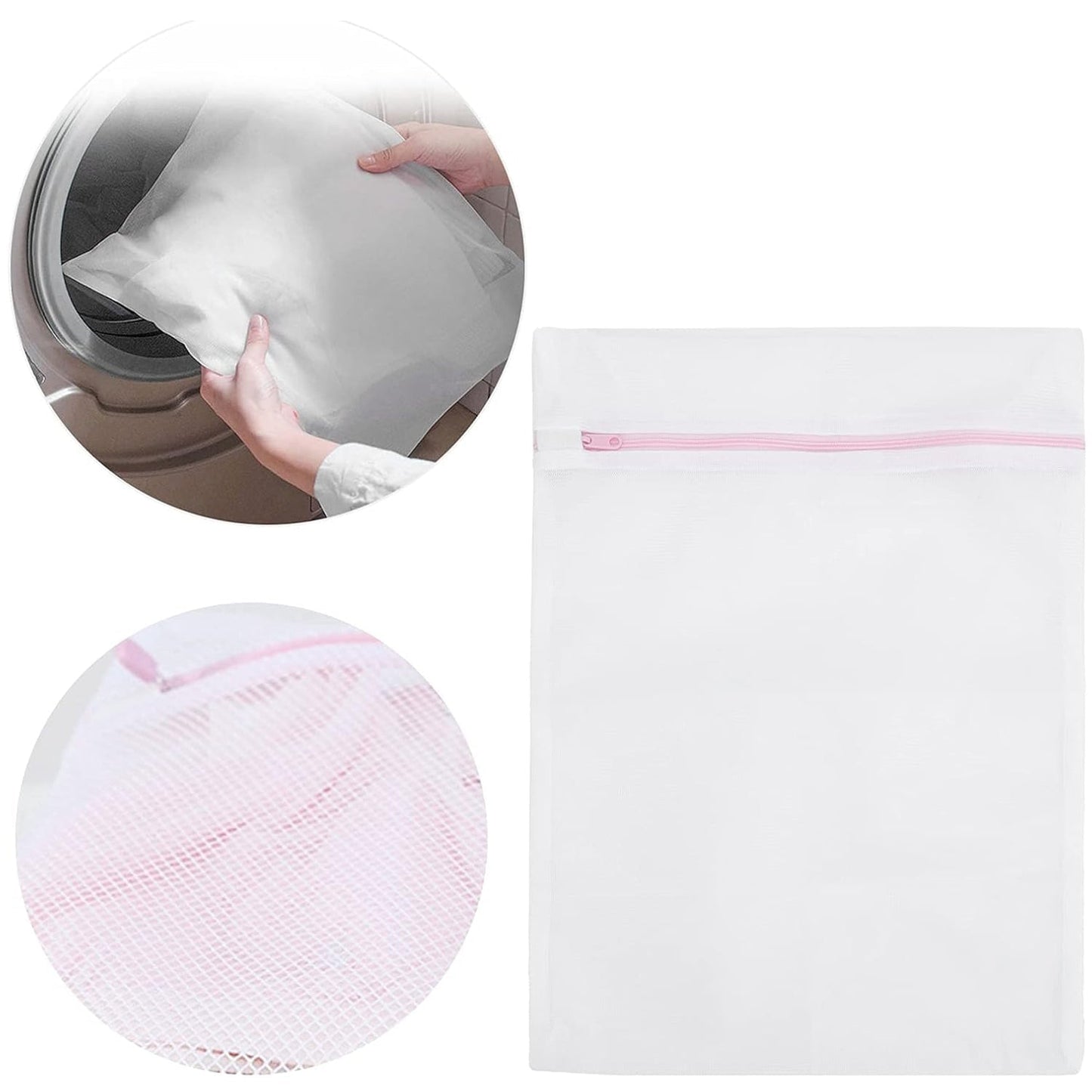 Reusable and Durable Zip Mesh Laundry Bag 3 Different Size (3 Pcs Set) Your Brand